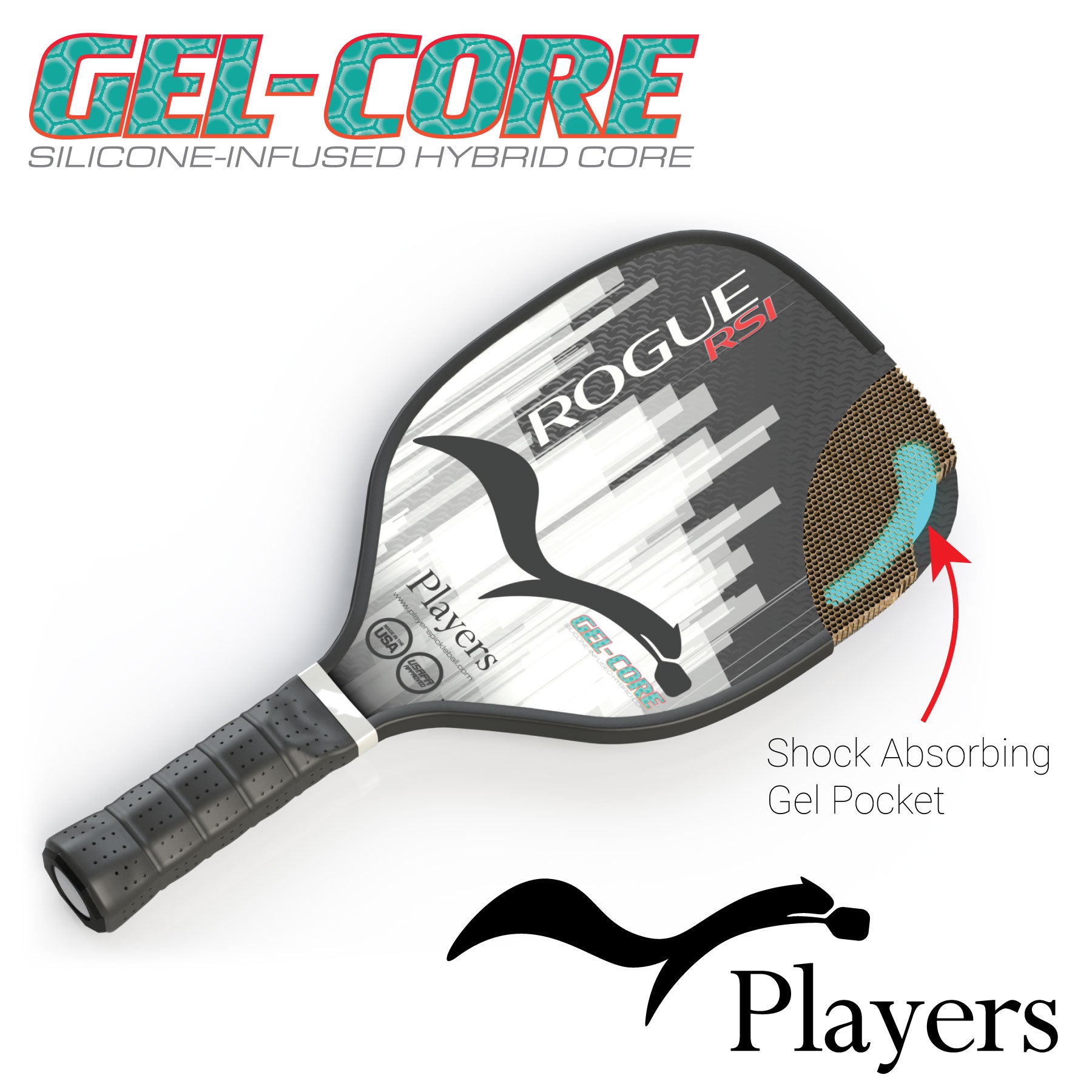 Gel-Core with Vibration-Damping Gel Infusion