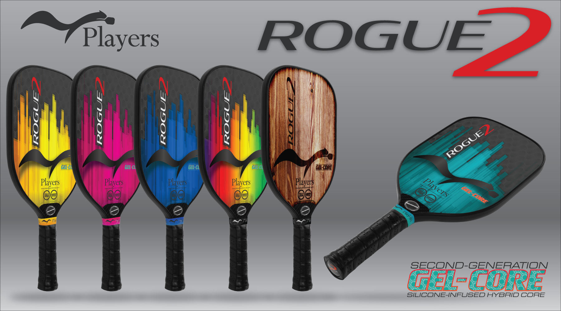 Introducing the all new Rogue2 2nd Generation Gel-Core Pickleball Paddle!