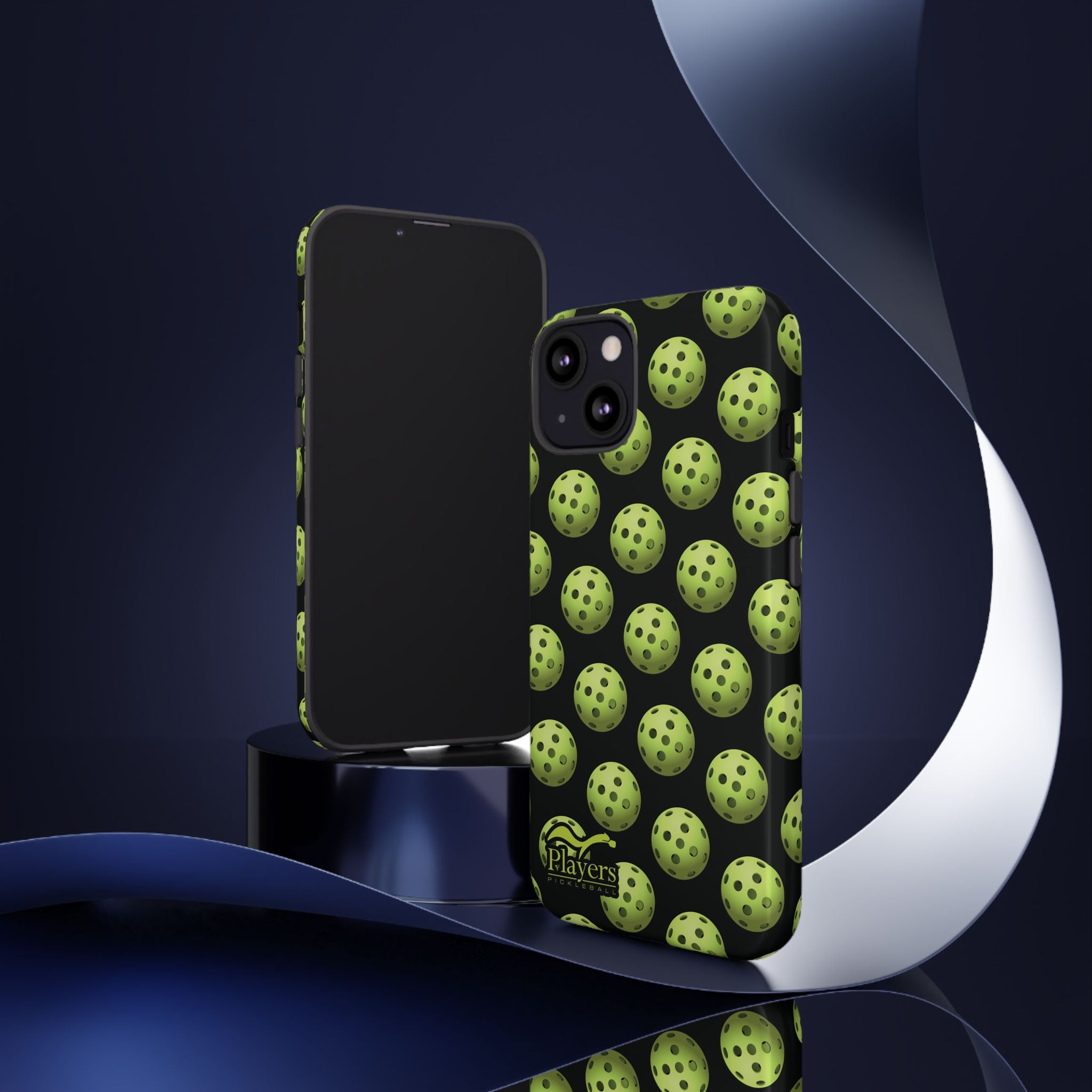 Pickleball Pattern Phone Cover (on Black)