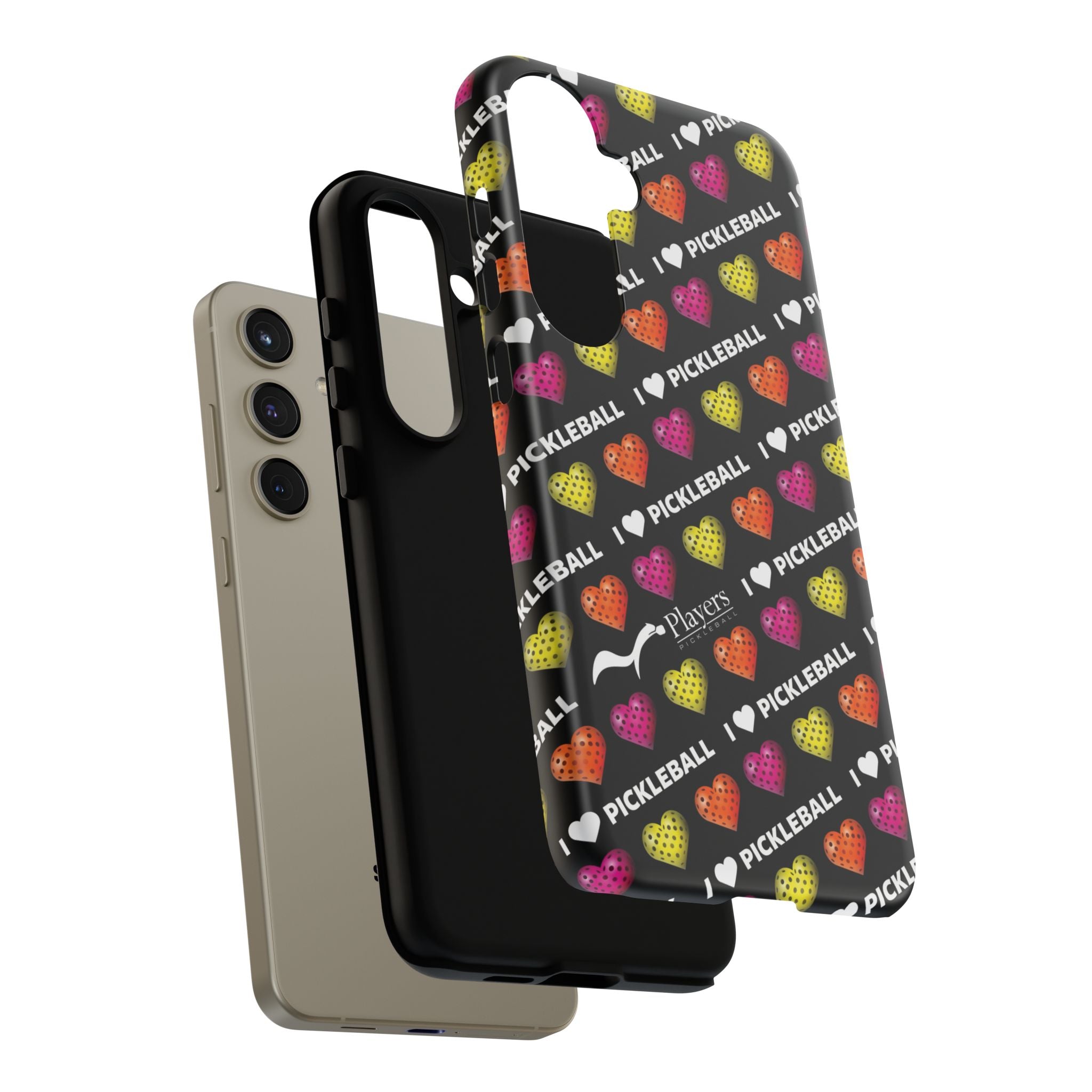 I Heart Pickleball Pattern Phone Cover