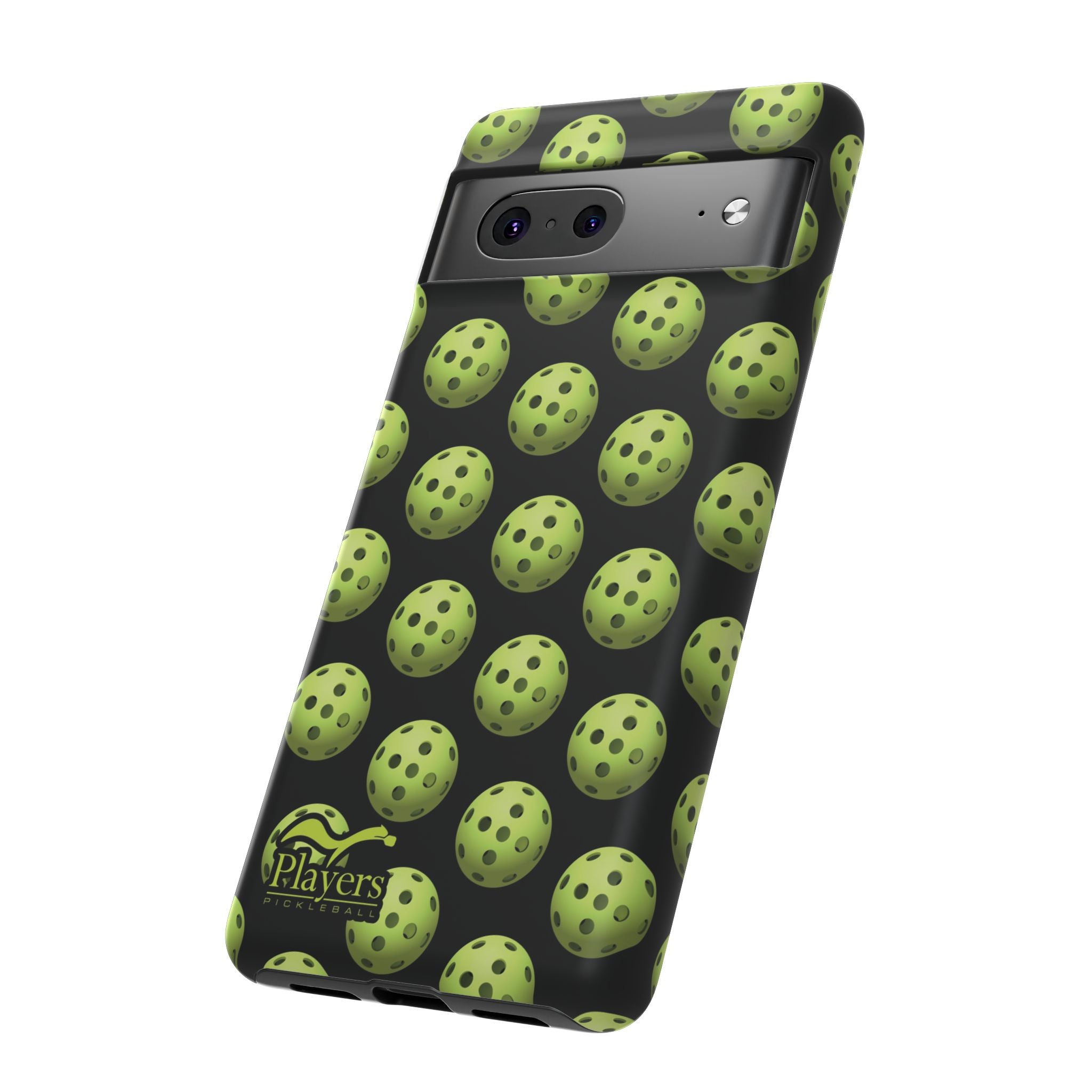 Pickleball Pattern Phone Cover (on Black)