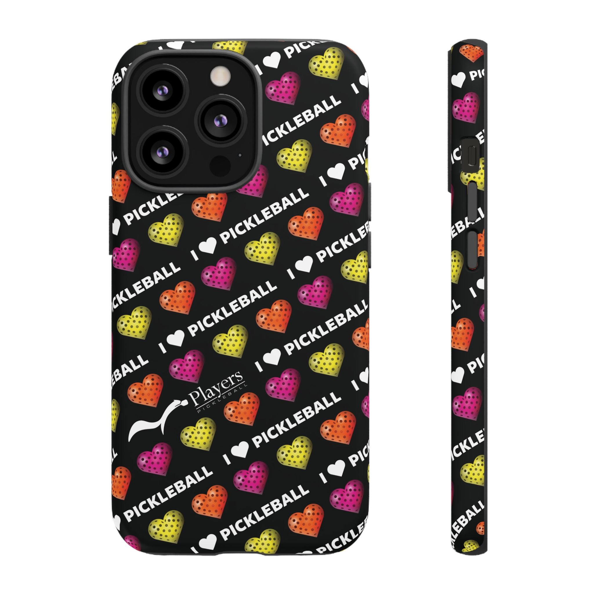 I Heart Pickleball Pattern Phone Cover