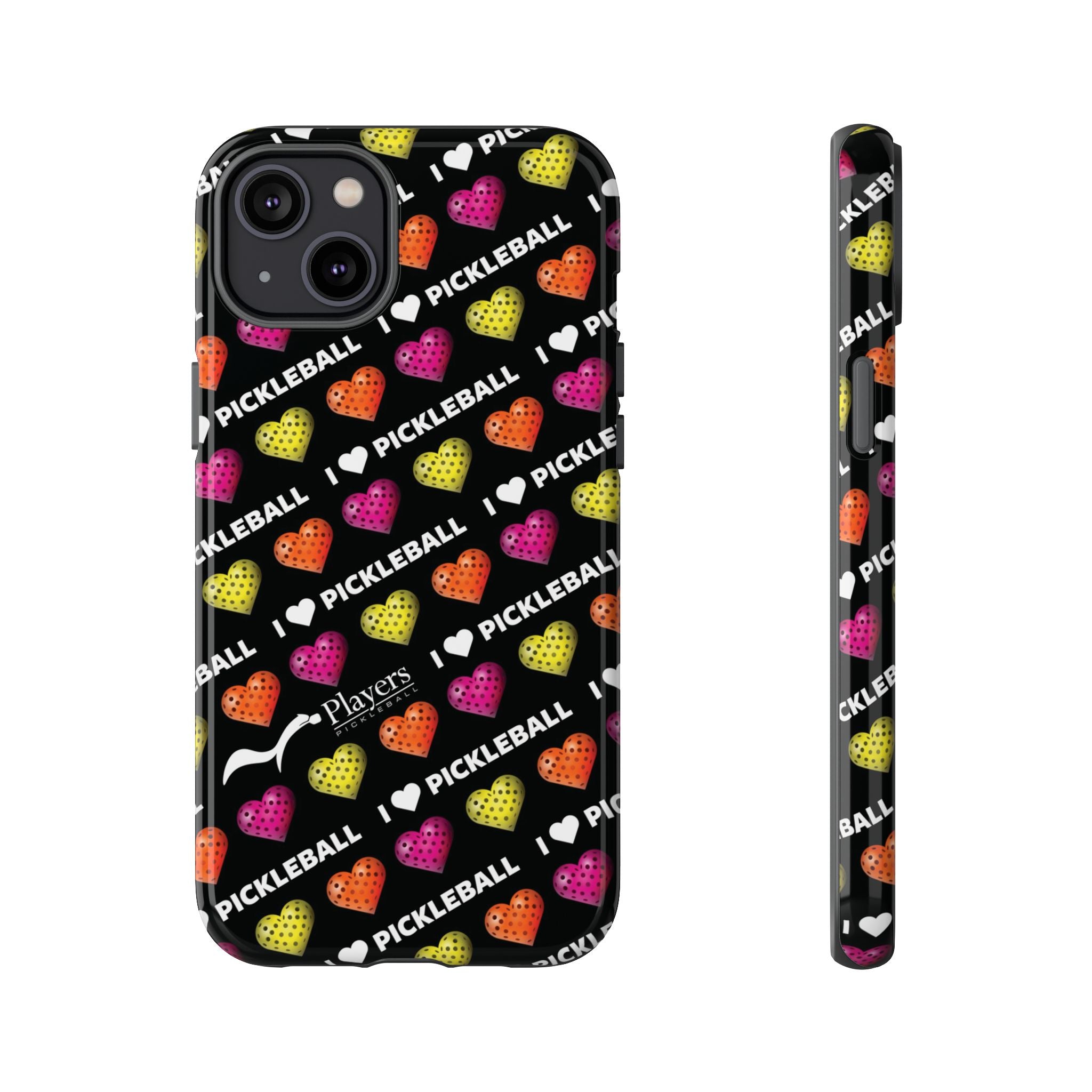 I Heart Pickleball Pattern Phone Cover