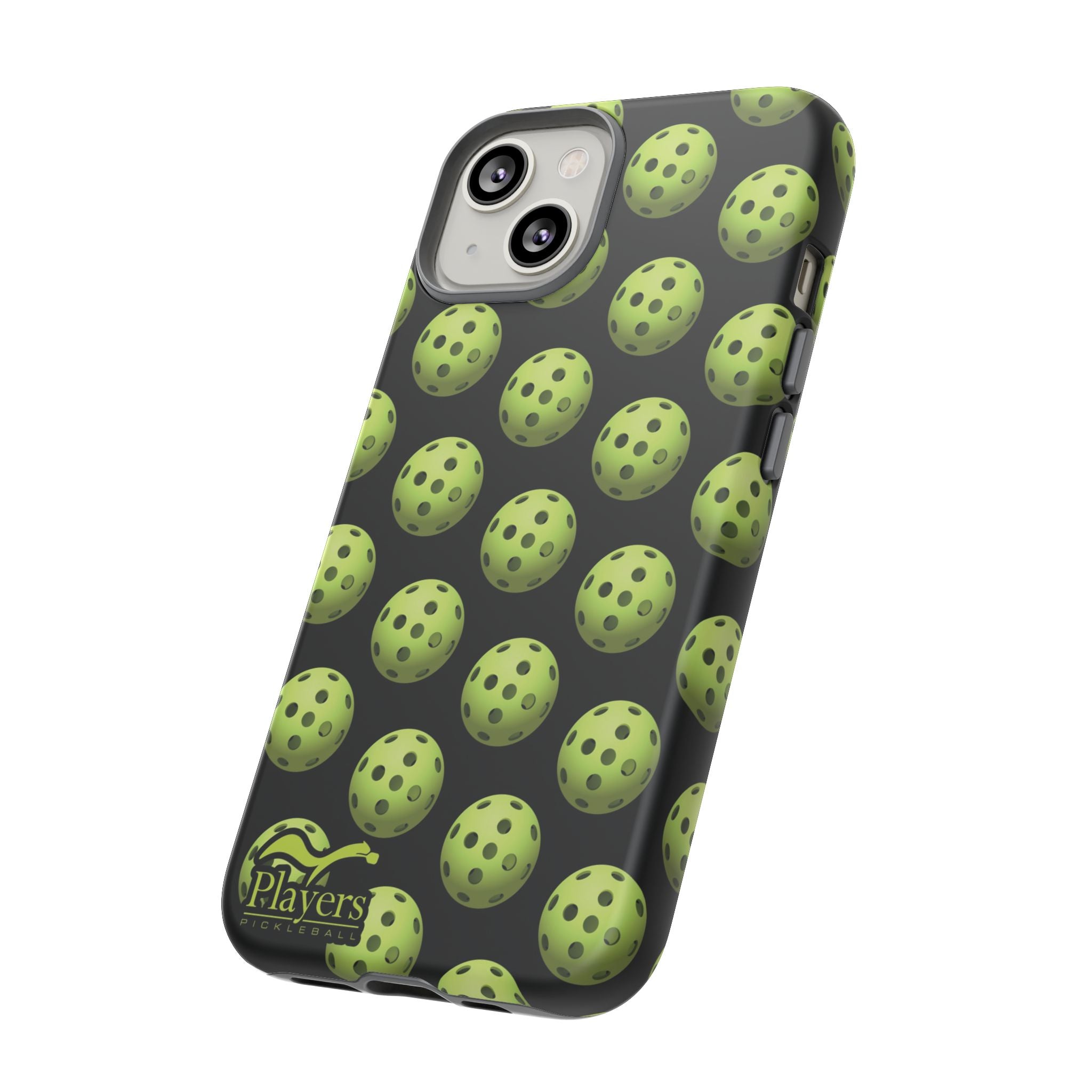 Pickleball Pattern Phone Cover (on Black)