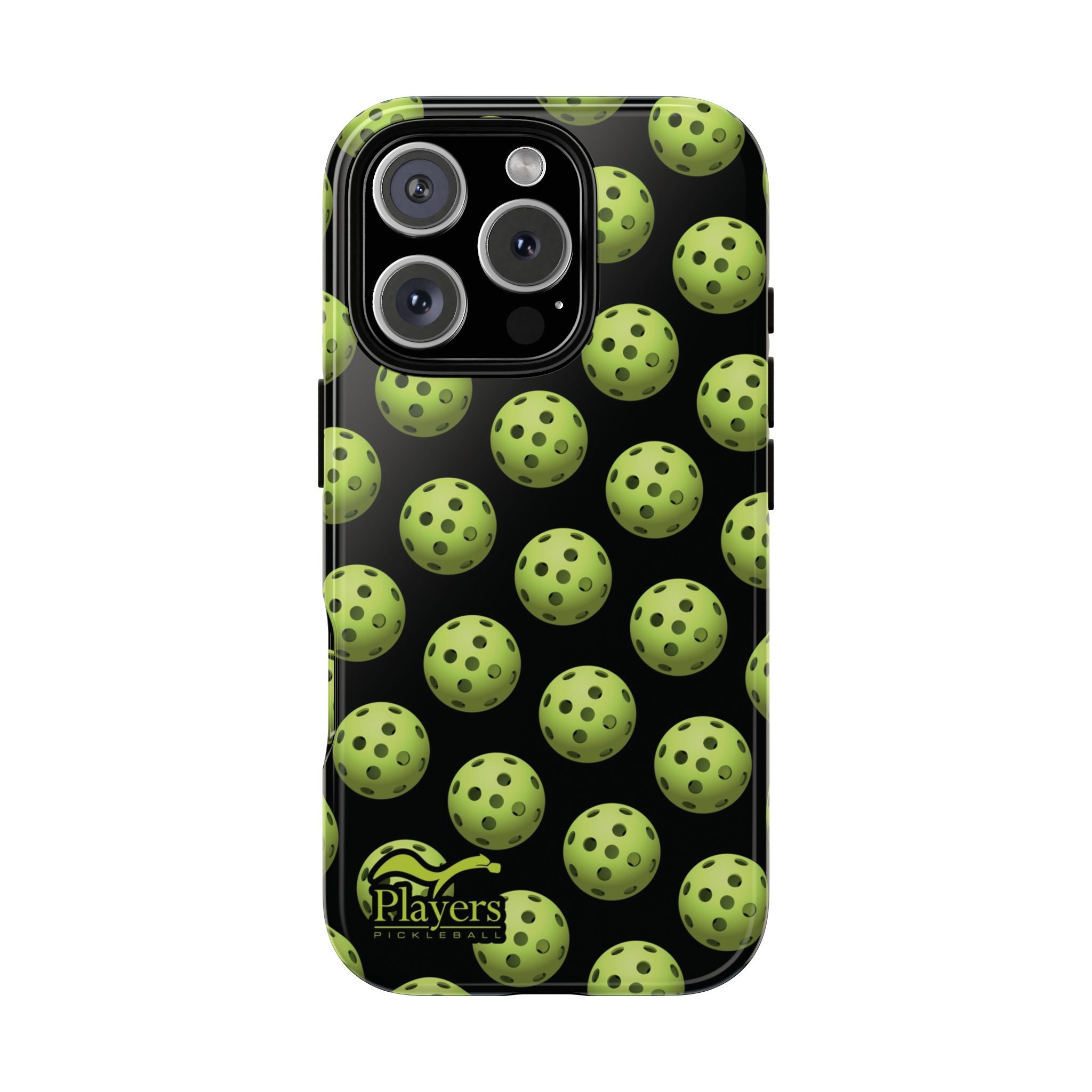 Pickleball Pattern Phone Cover (on Black)