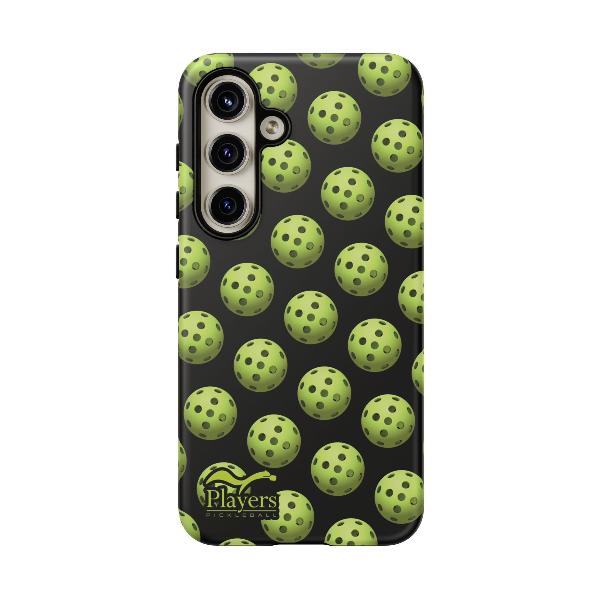 Pickleball Pattern Phone Cover (on Black)