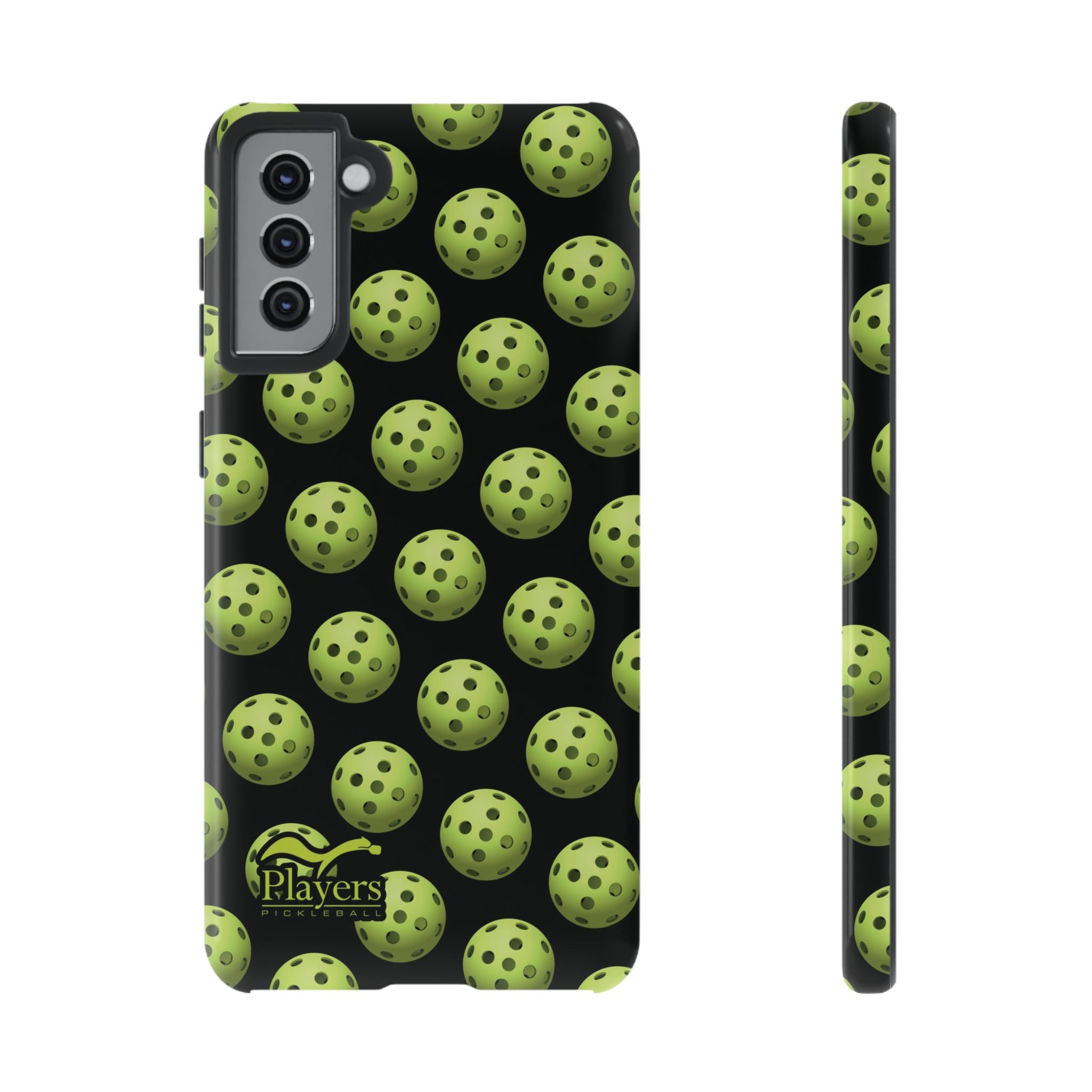 Pickleball Pattern Phone Cover (on Black)