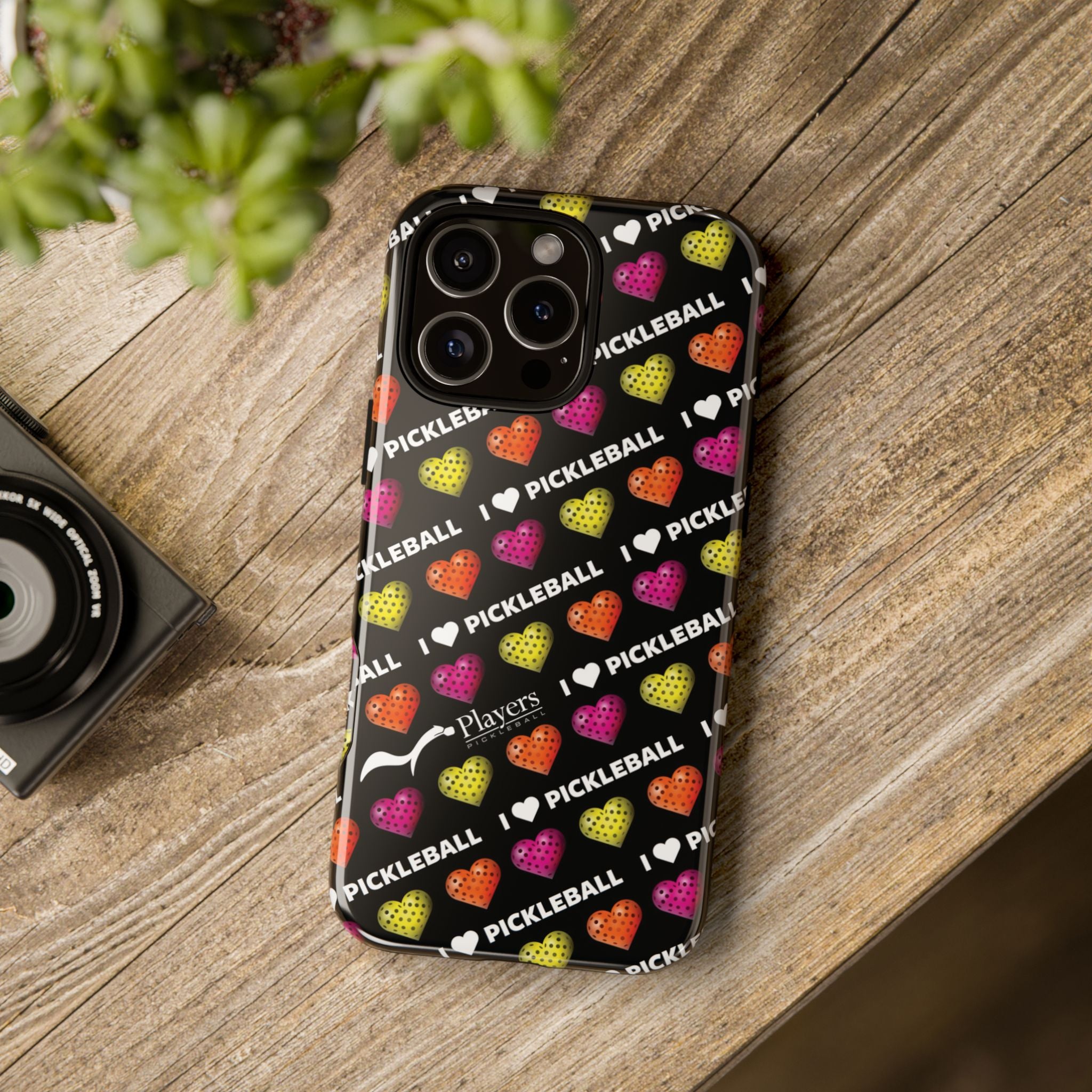 I Heart Pickleball Pattern Phone Cover