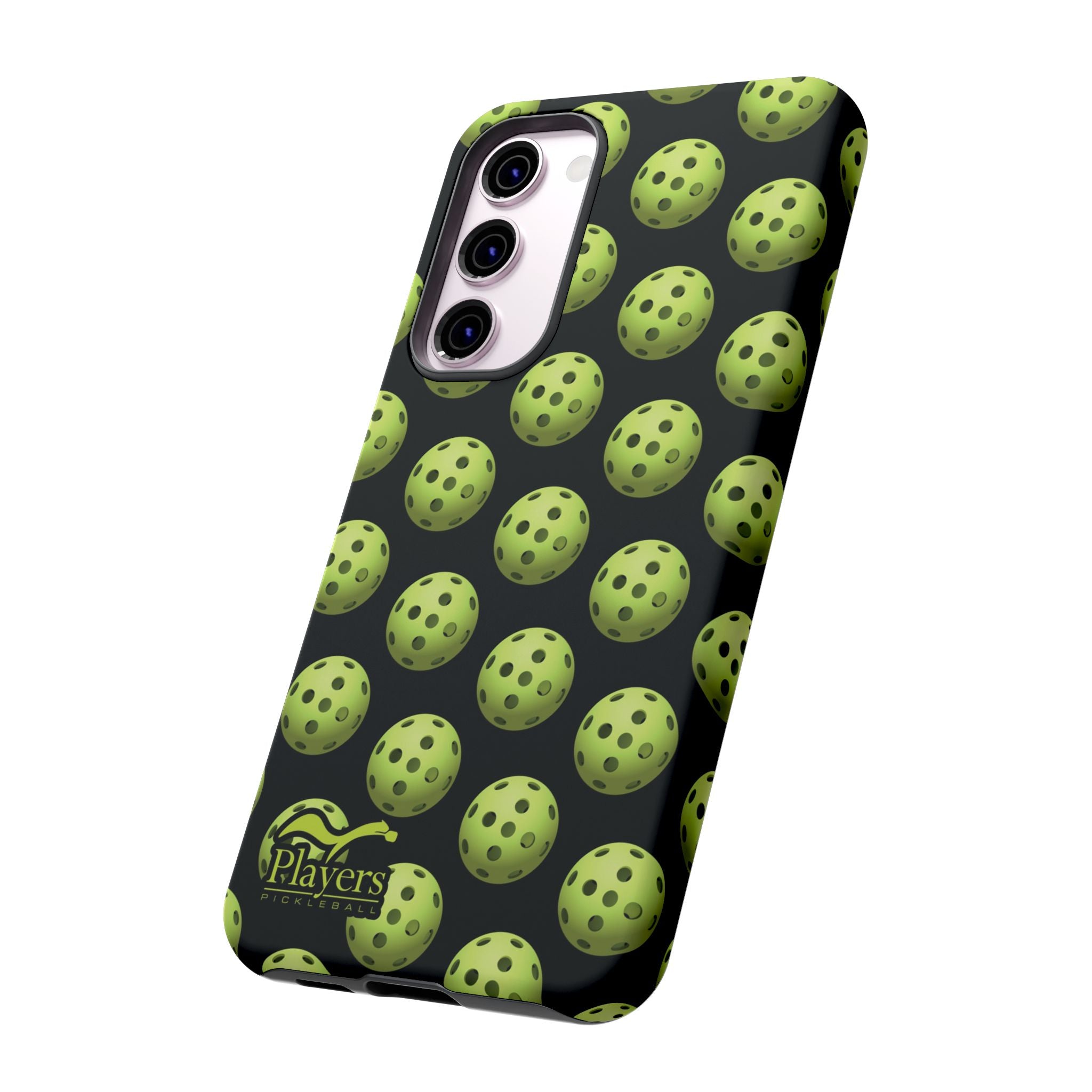 Pickleball Pattern Phone Cover (on Black)