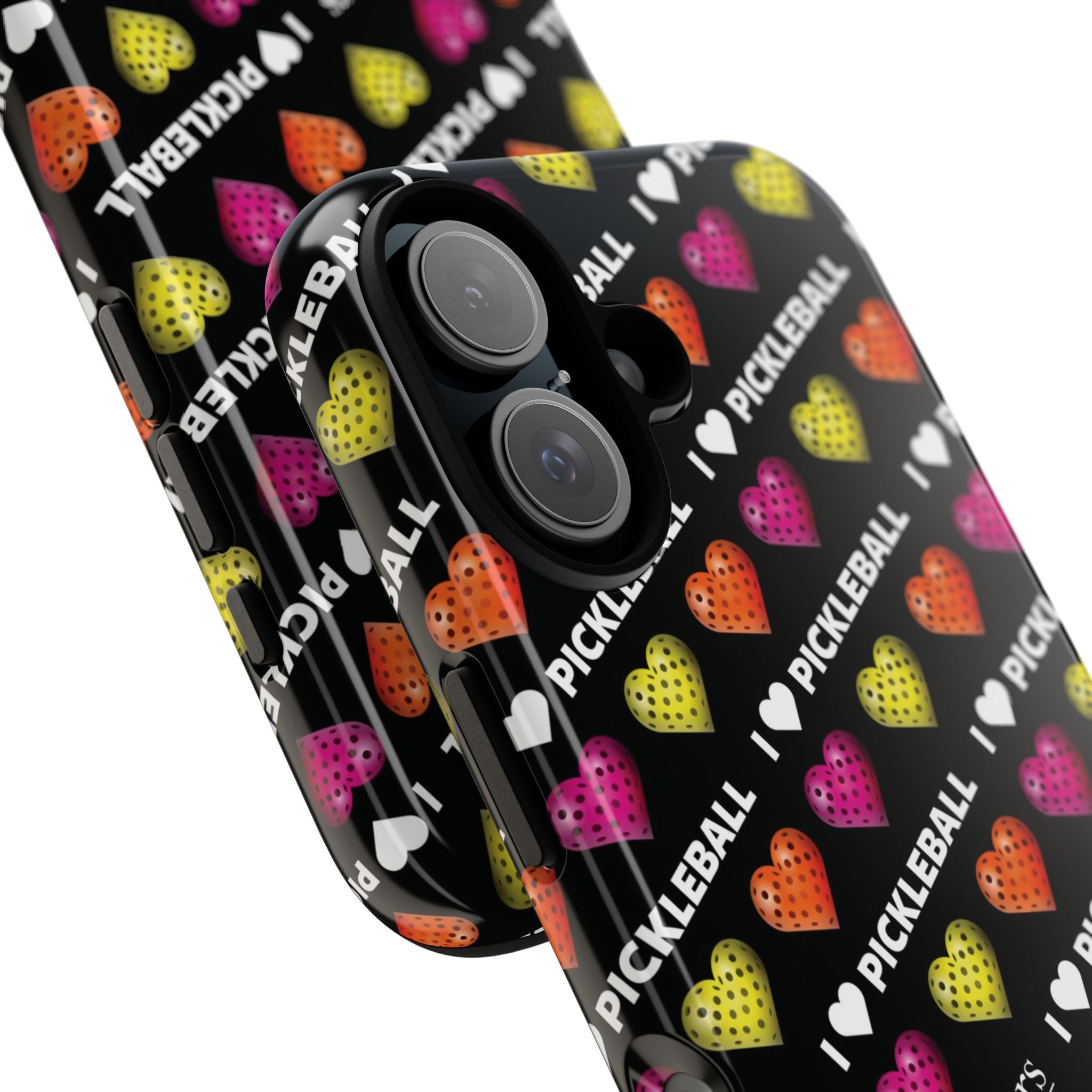 I Heart Pickleball Pattern Phone Cover