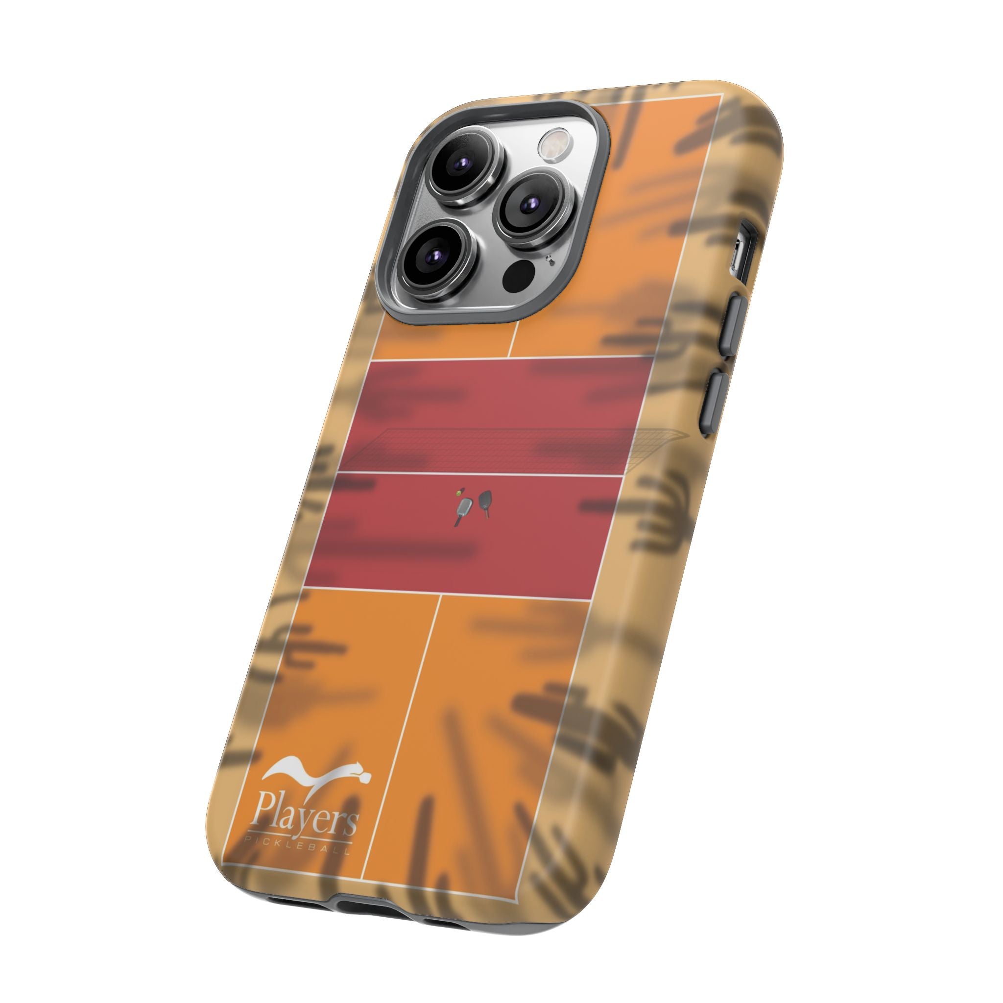 Pickleball Court Phone Cover - Southwest Saguaro Design