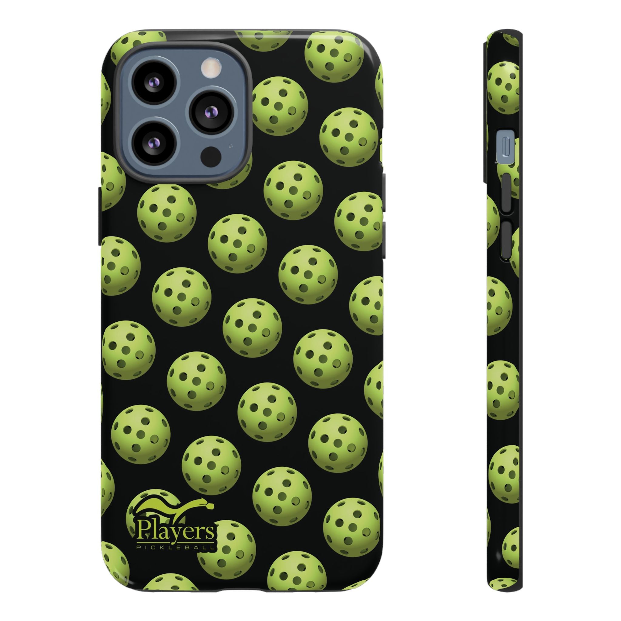 Pickleball Pattern Phone Cover (on Black)