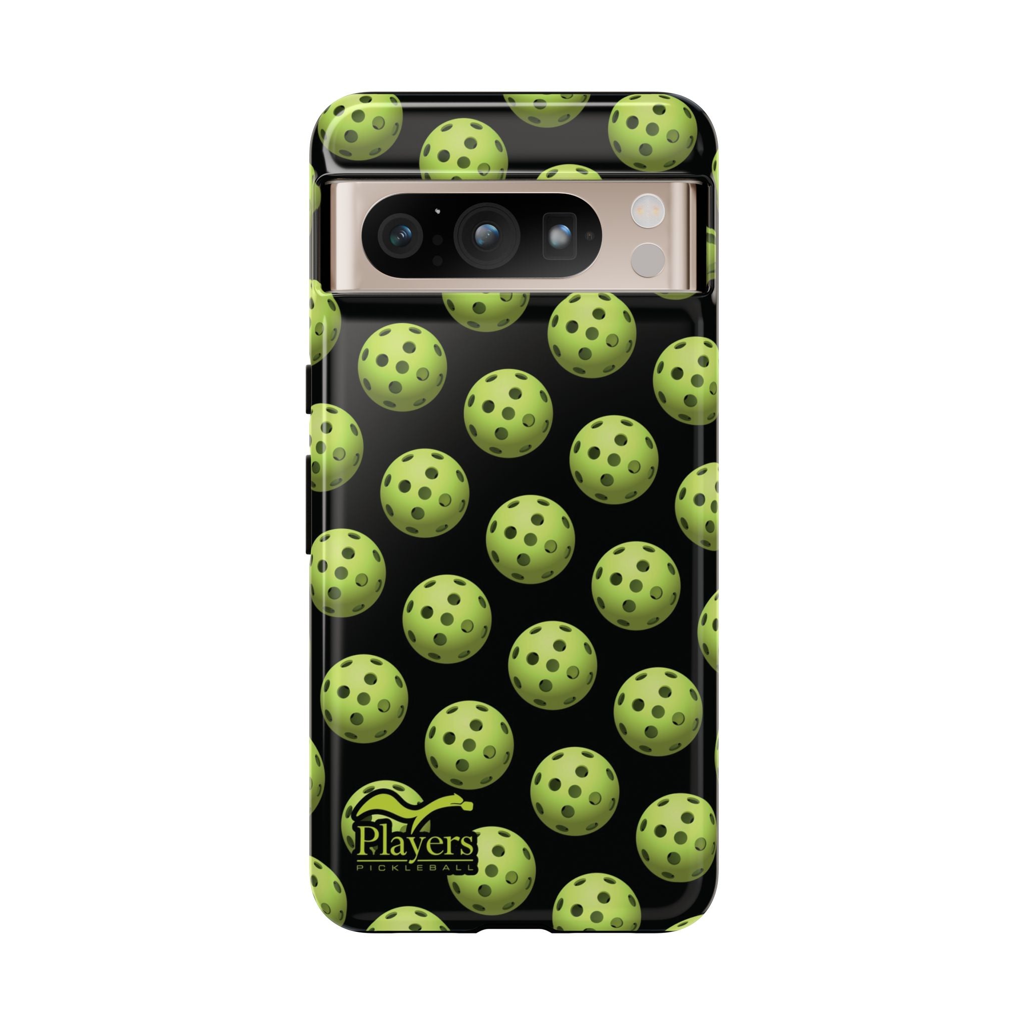 Pickleball Pattern Phone Cover (on Black)