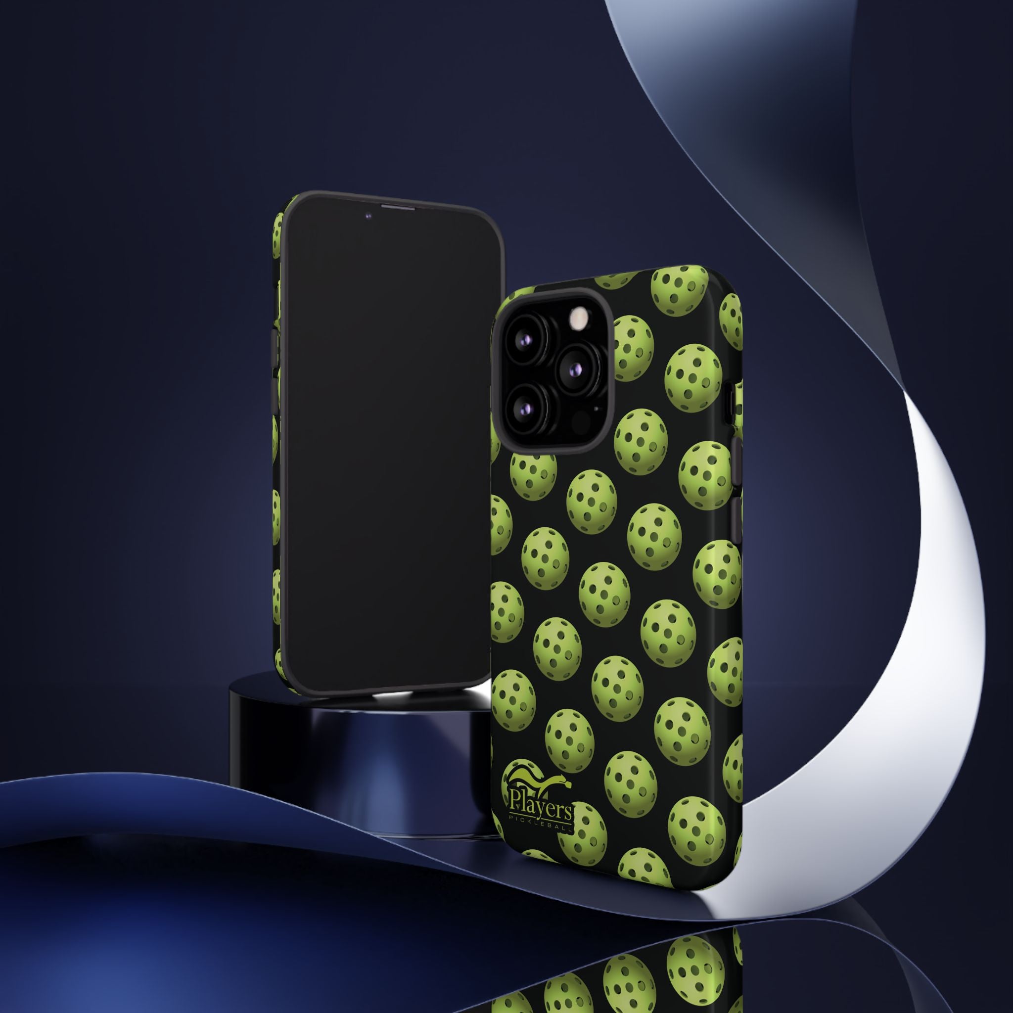 Pickleball Pattern Phone Cover (on Black)