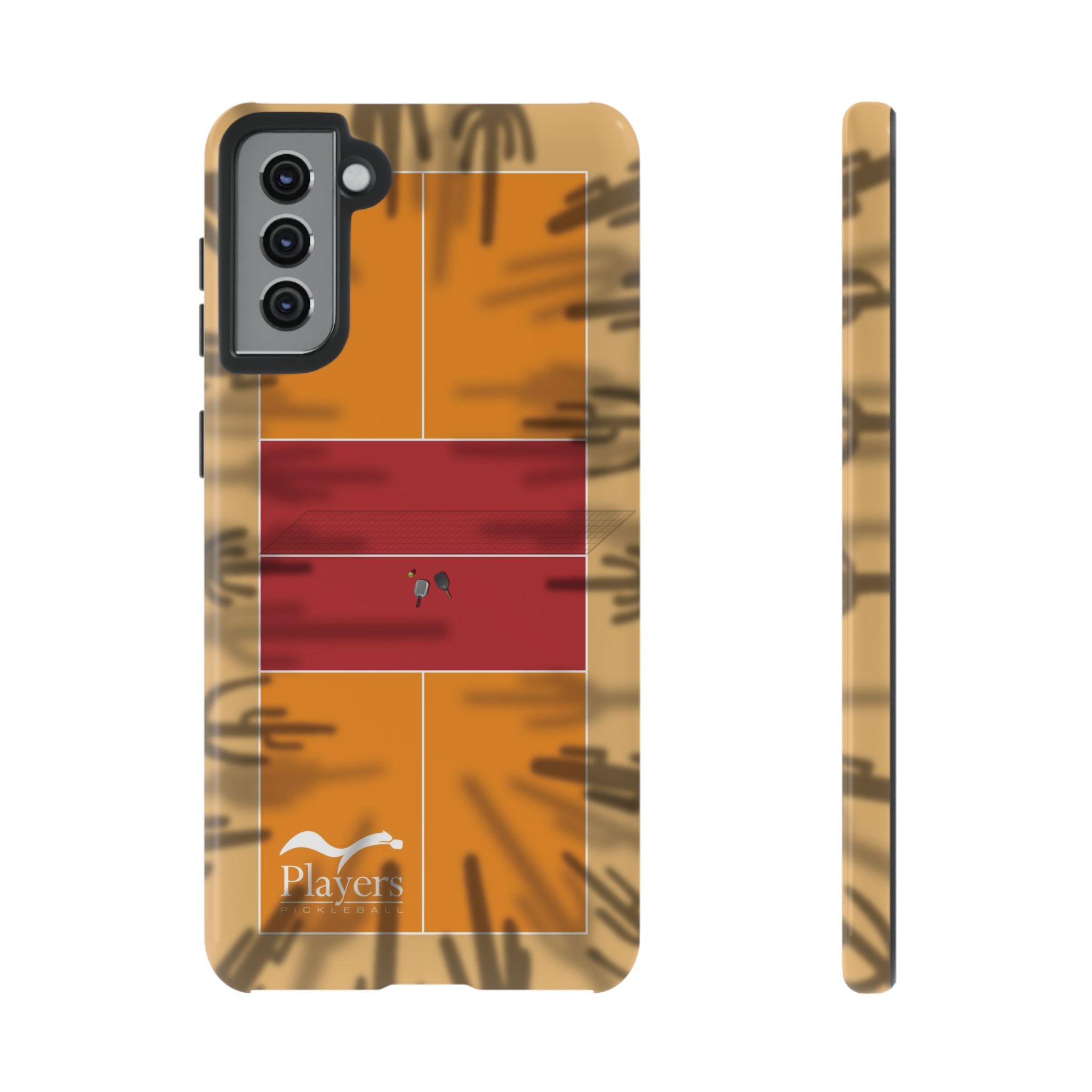 Pickleball Court Phone Cover - Southwest Saguaro Design