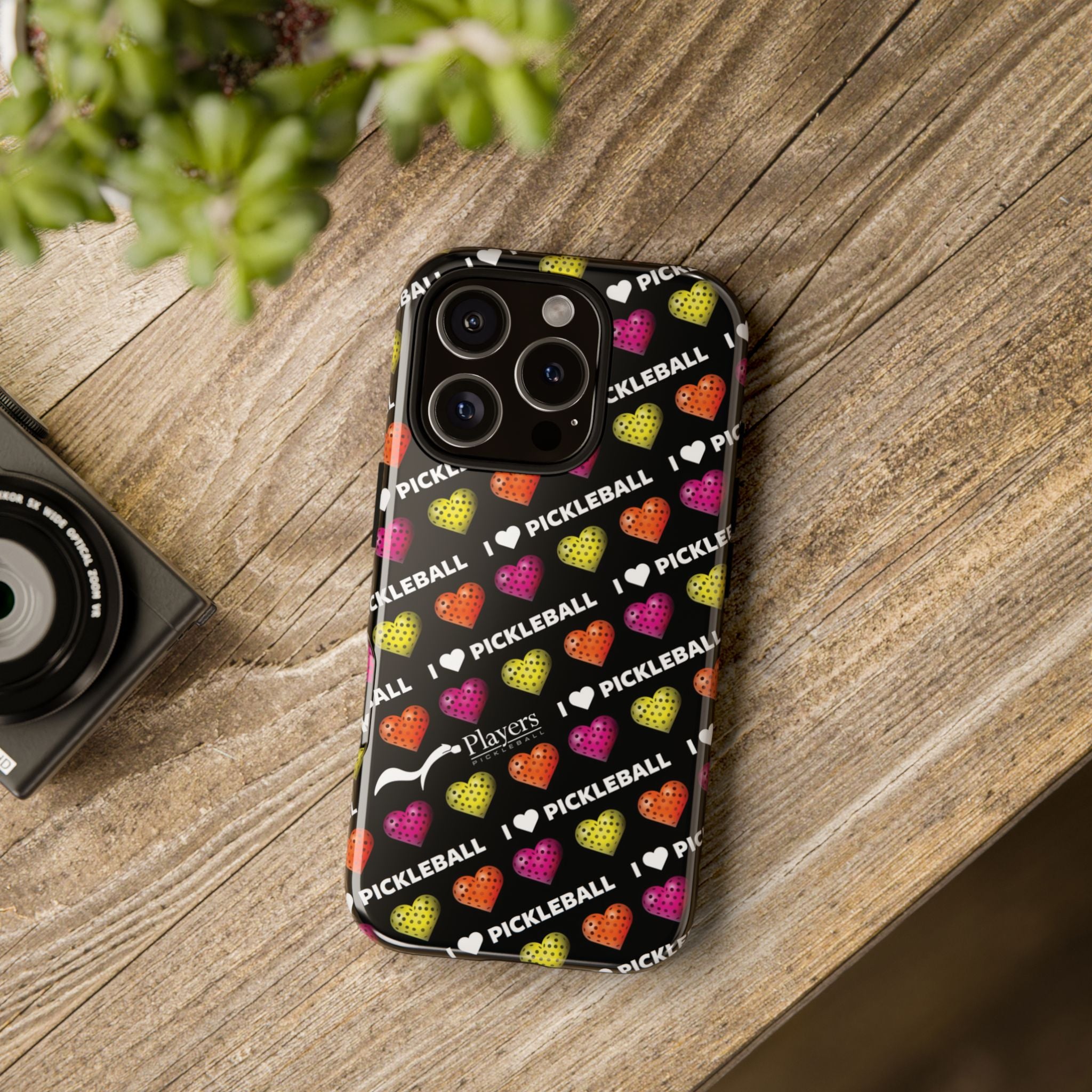 I Heart Pickleball Pattern Phone Cover