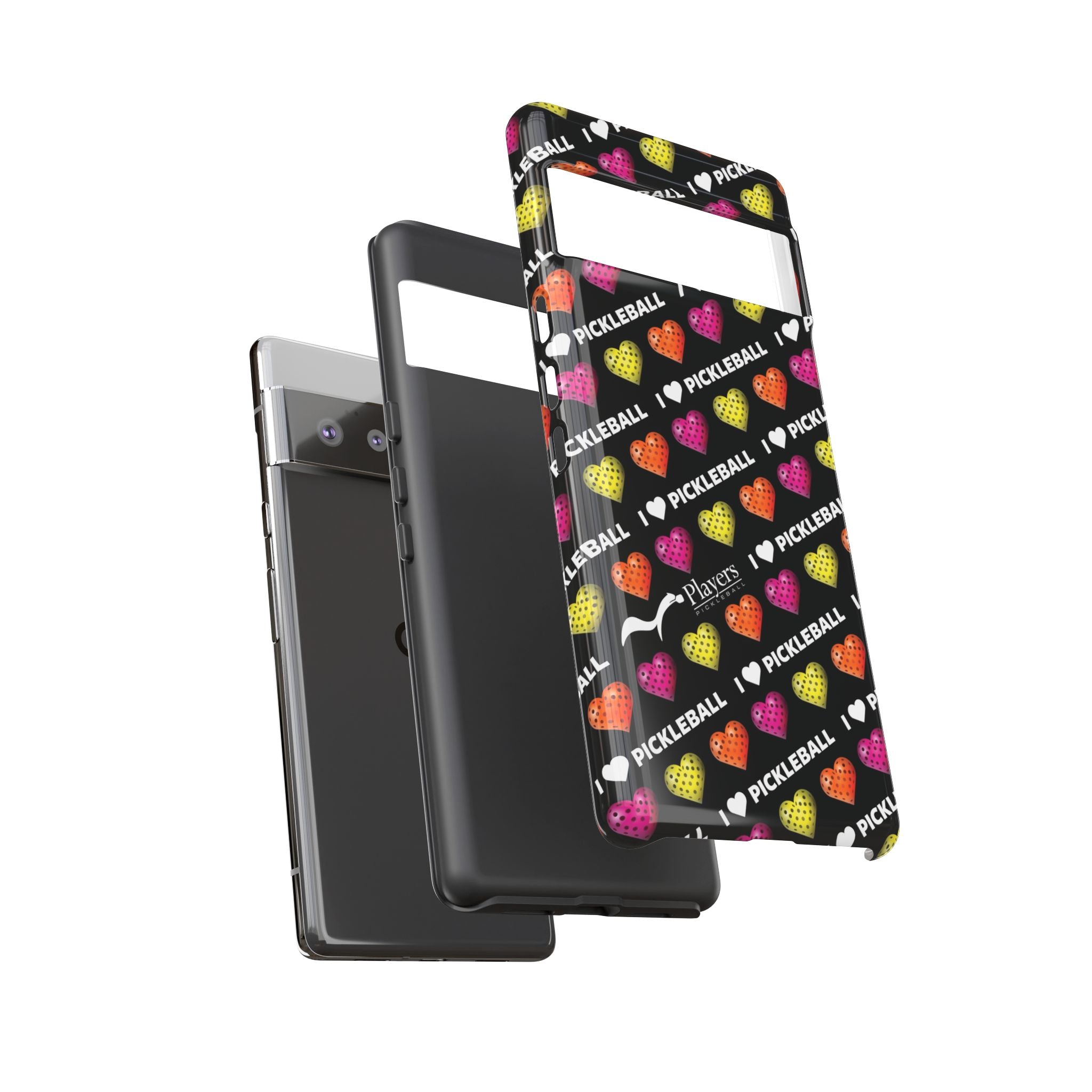 I Heart Pickleball Pattern Phone Cover