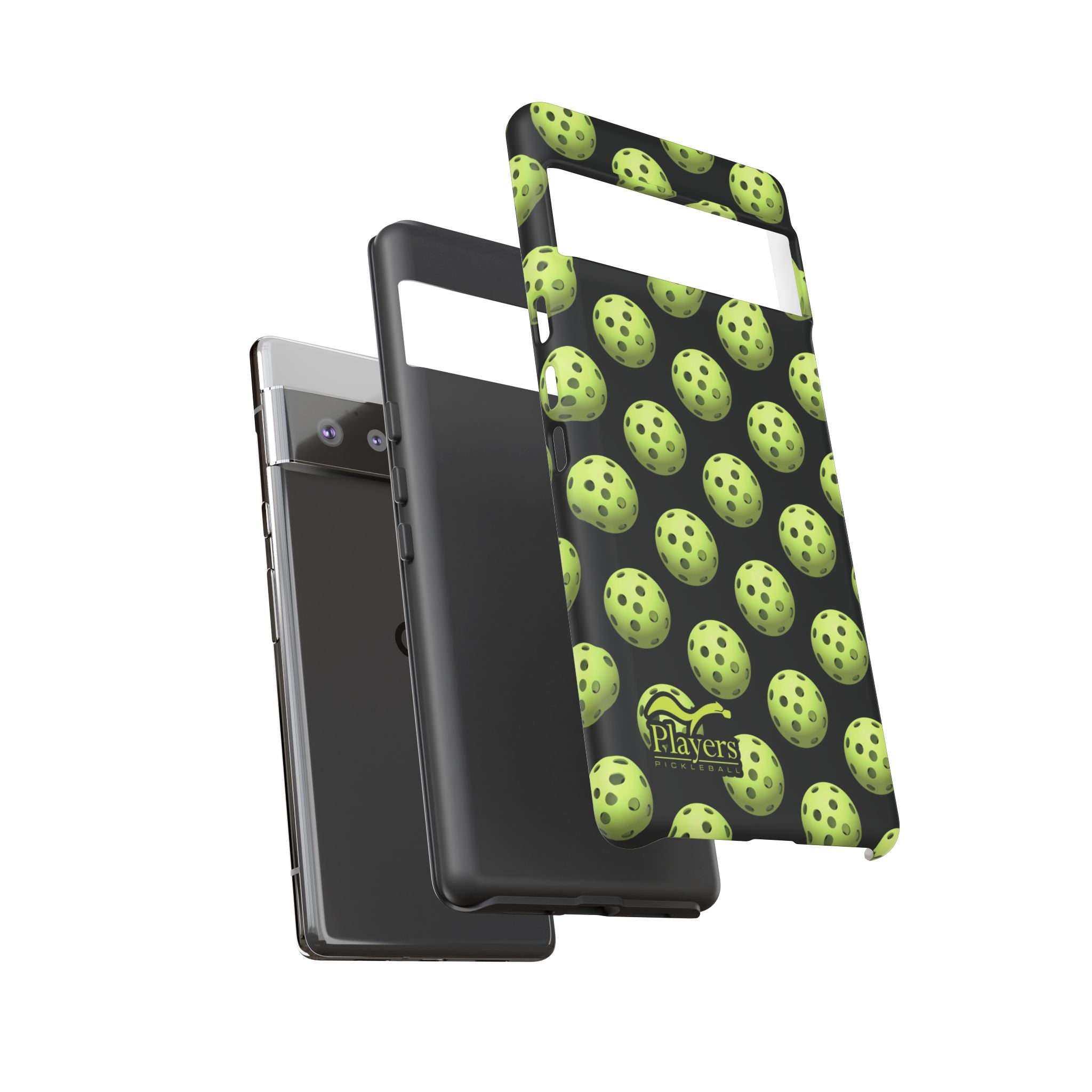 Pickleball Pattern Phone Cover (on Black)