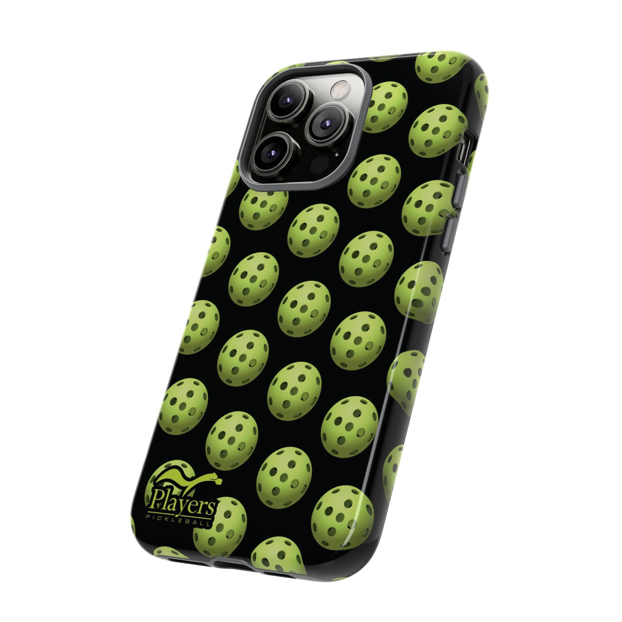 Pickleball Pattern Phone Cover (on Black)