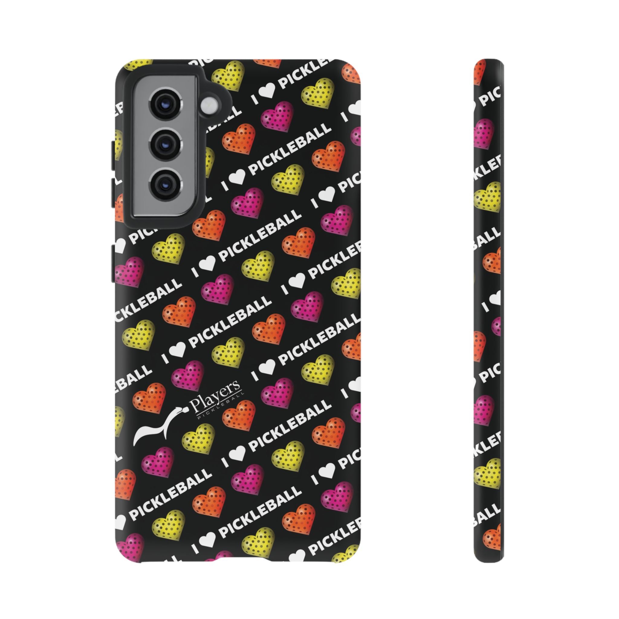 I Heart Pickleball Pattern Phone Cover