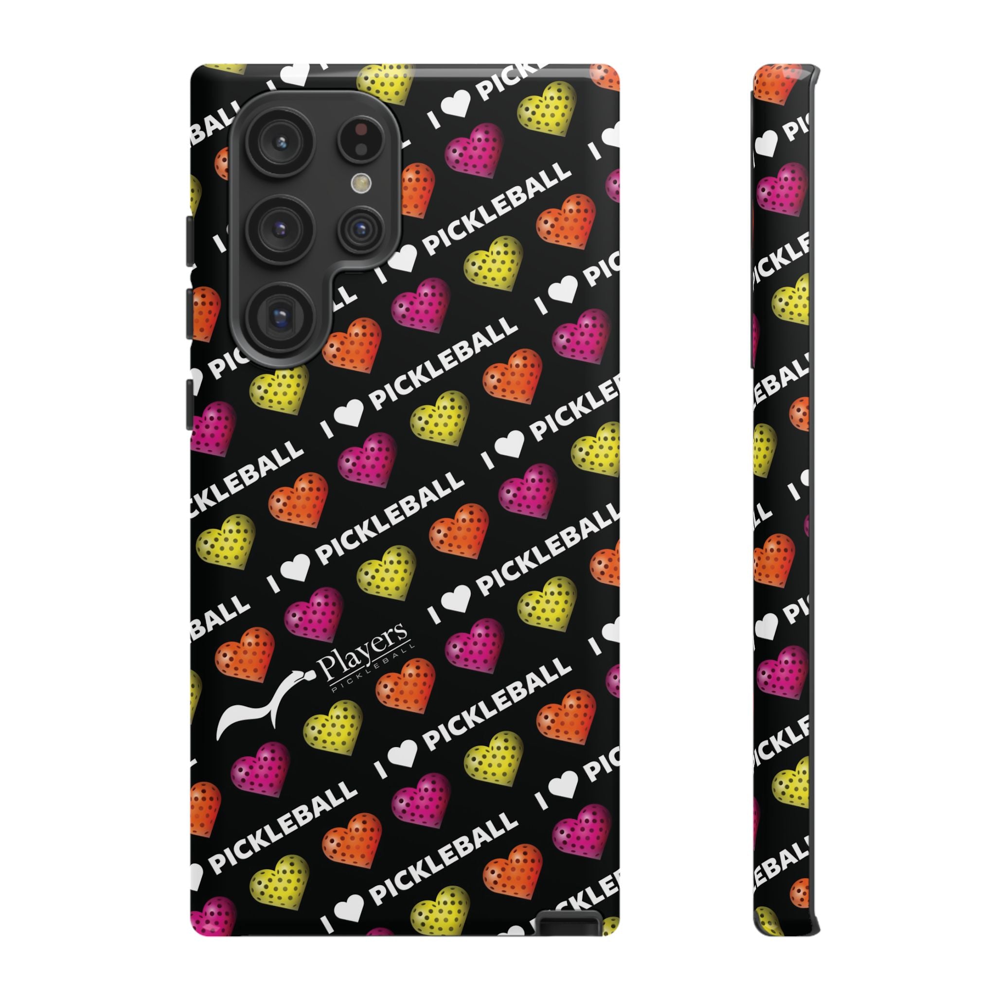 I Heart Pickleball Pattern Phone Cover