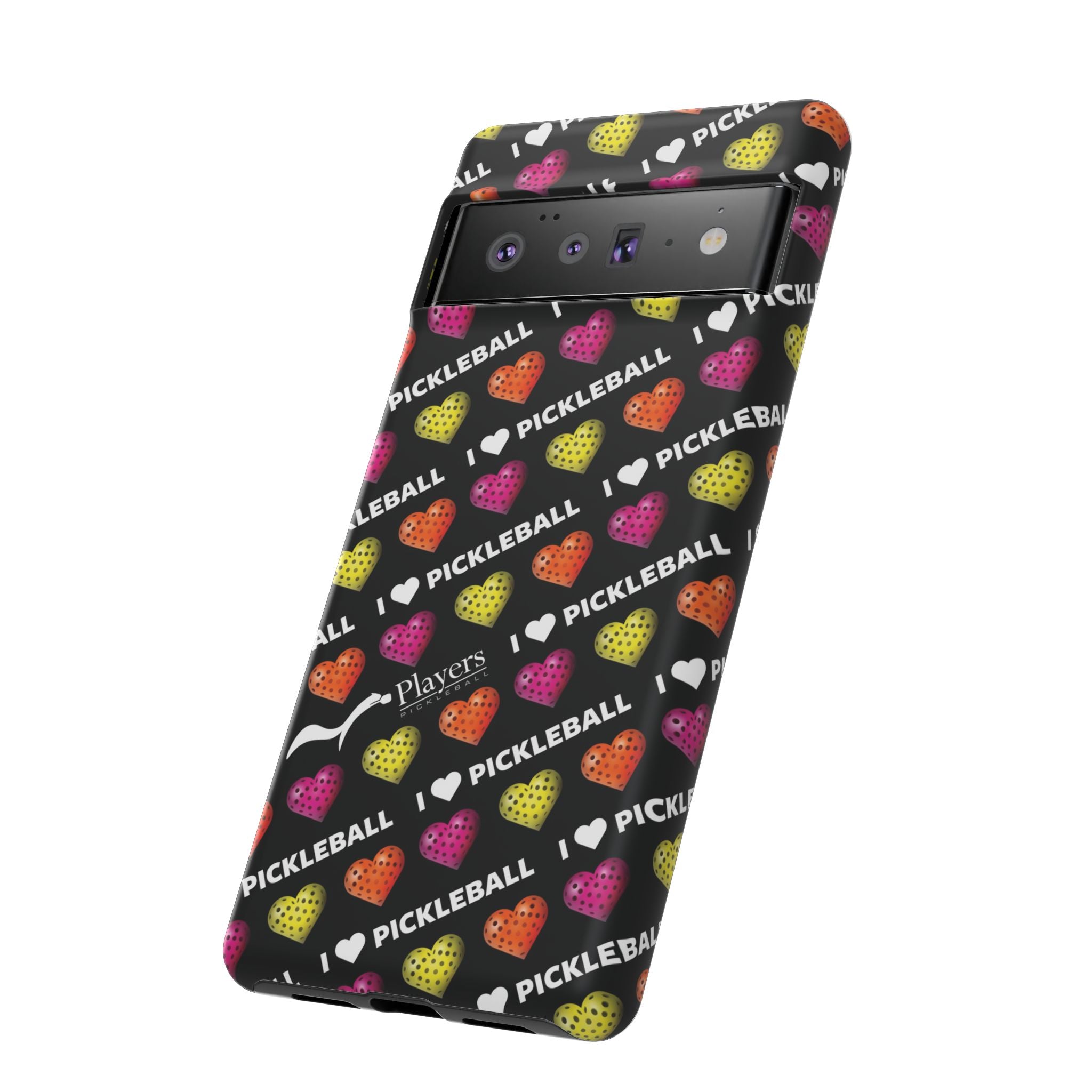 I Heart Pickleball Pattern Phone Cover