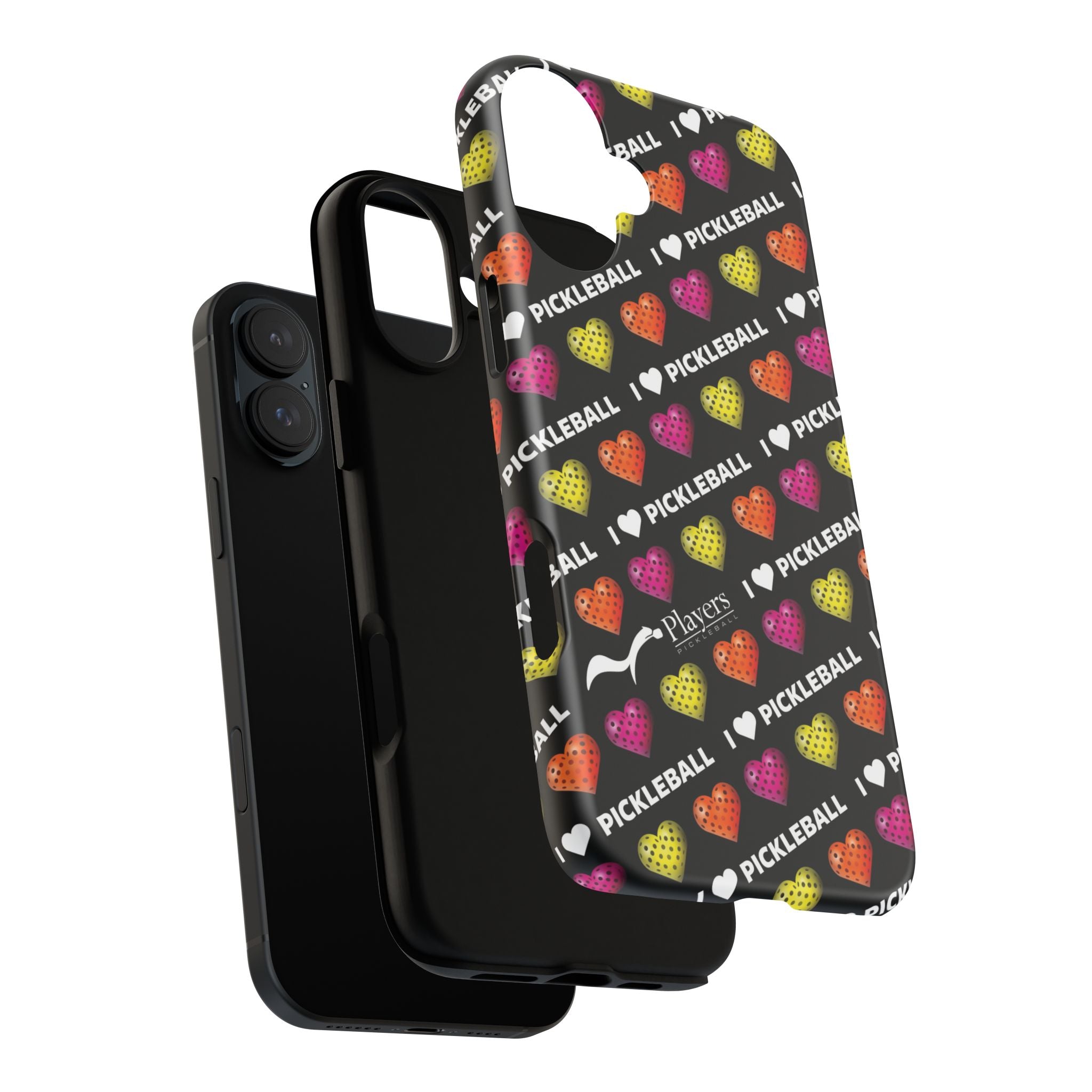 I Heart Pickleball Pattern Phone Cover