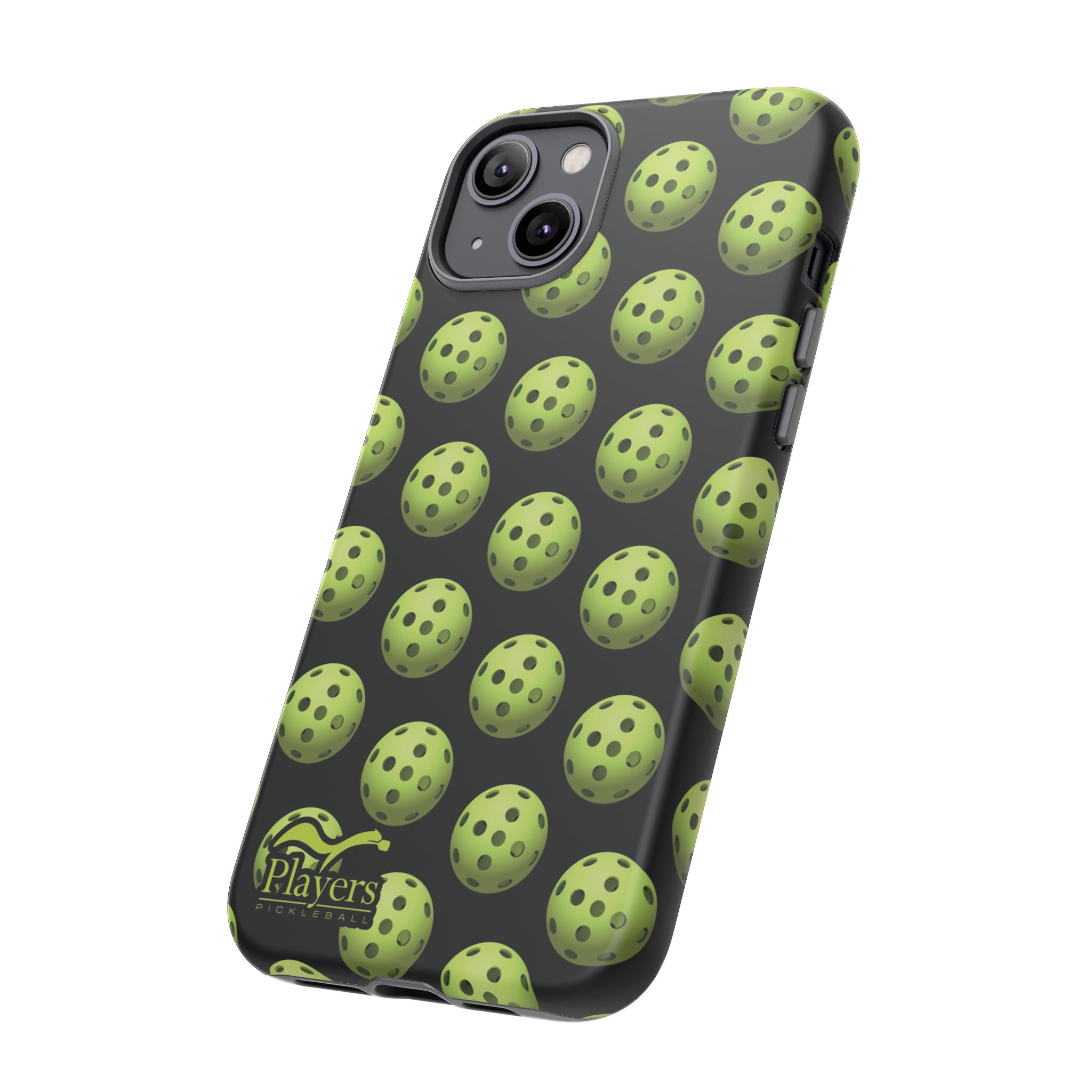 Pickleball Pattern Phone Cover (on Black)