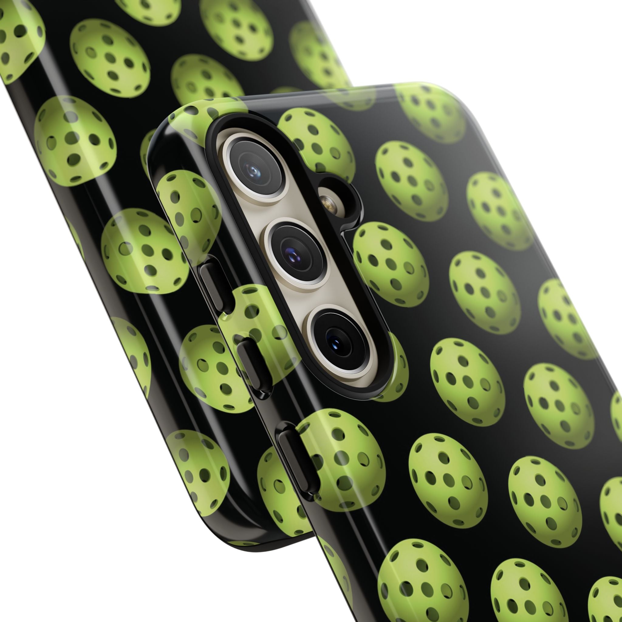 Pickleball Pattern Phone Cover (on Black)