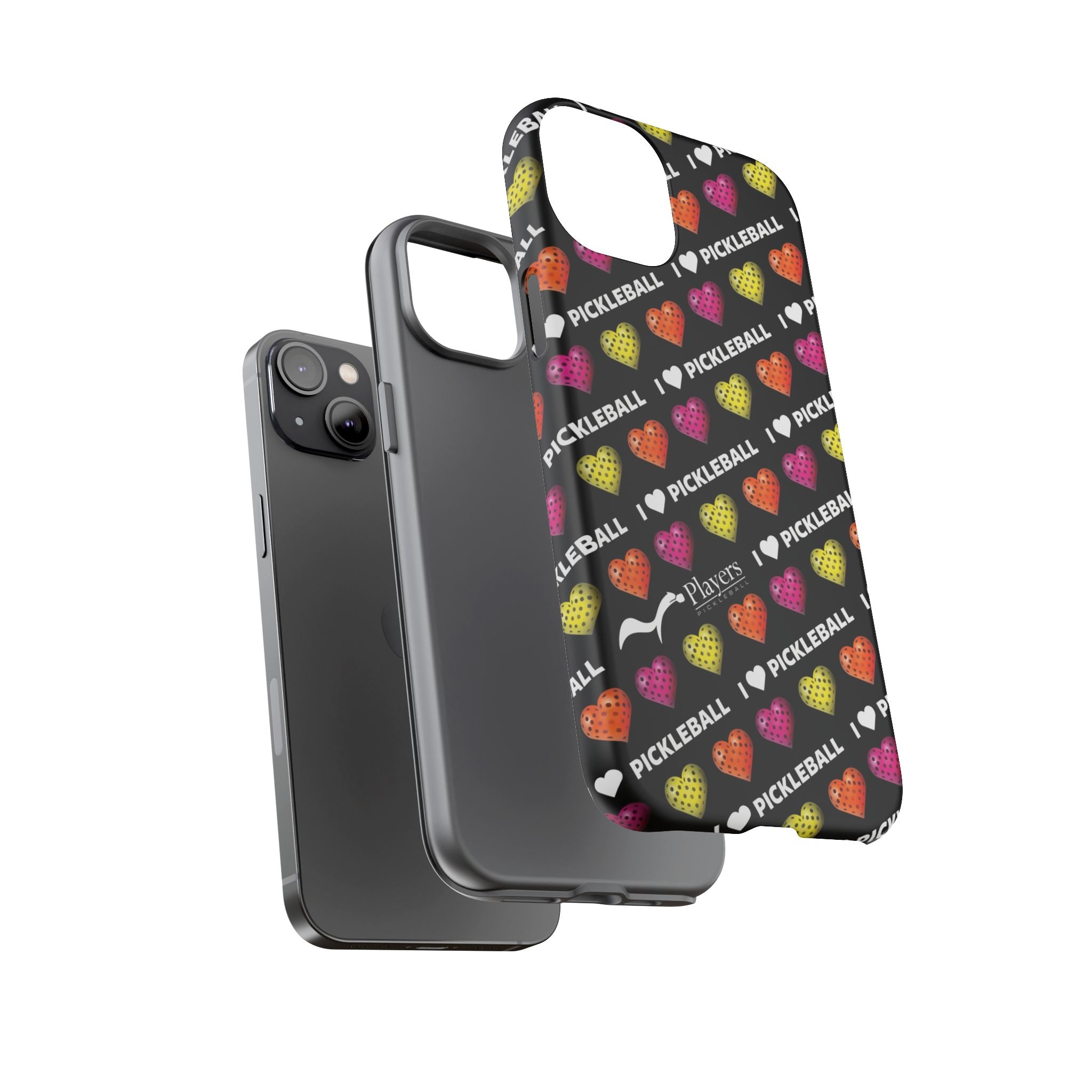 I Heart Pickleball Pattern Phone Cover