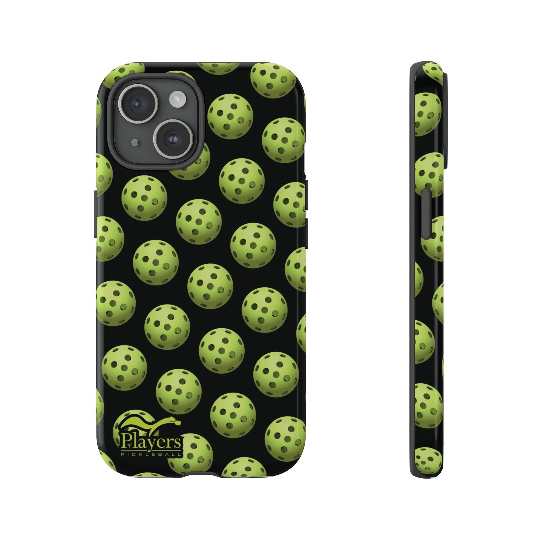 Pickleball Pattern Phone Cover (on Black)