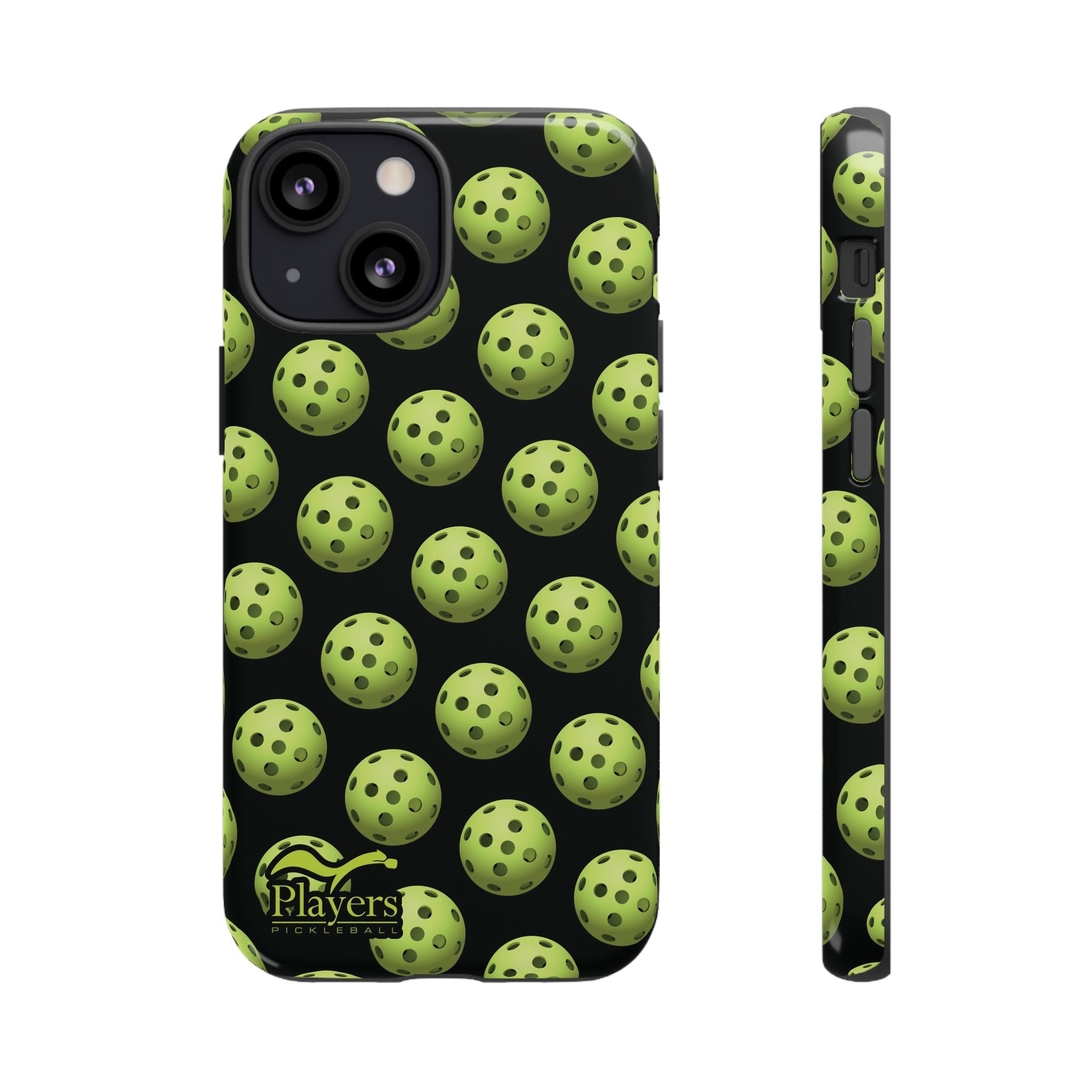 Pickleball Pattern Phone Cover (on Black)