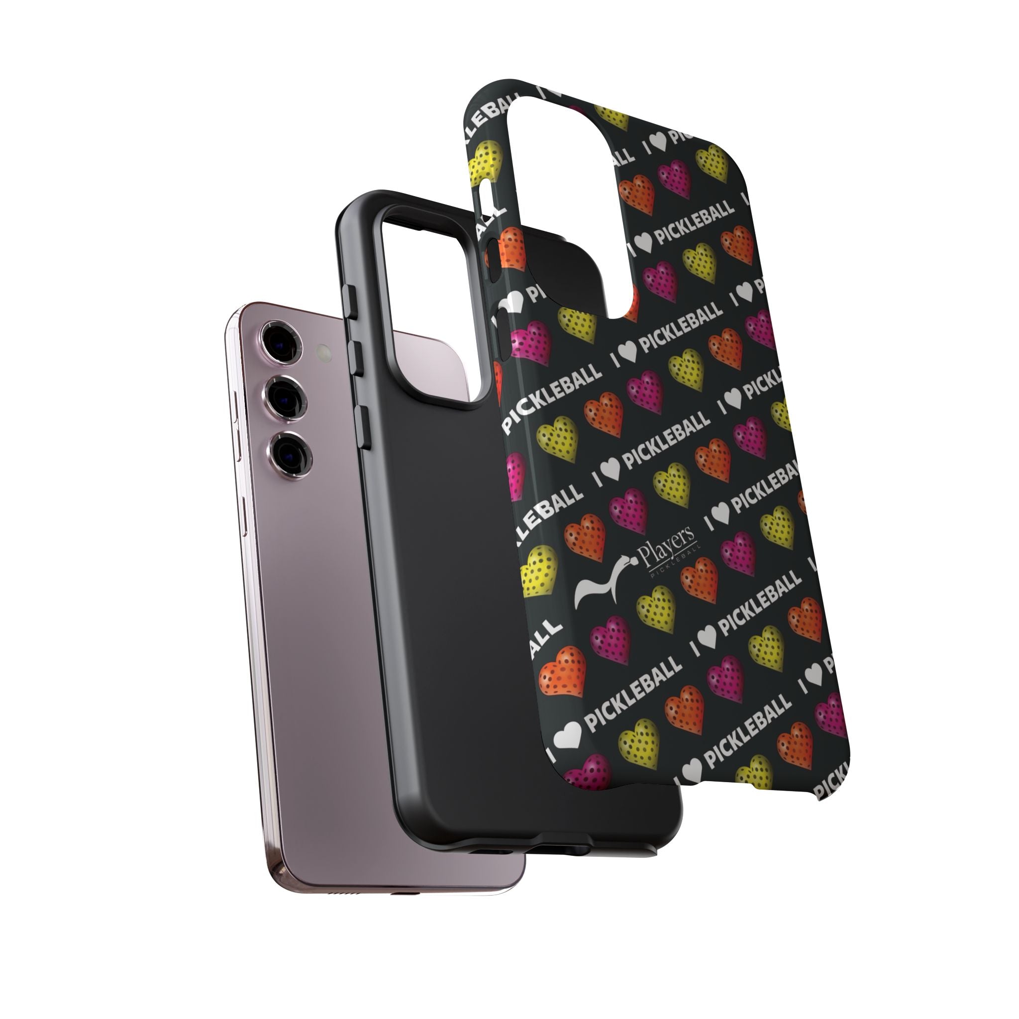 I Heart Pickleball Pattern Phone Cover