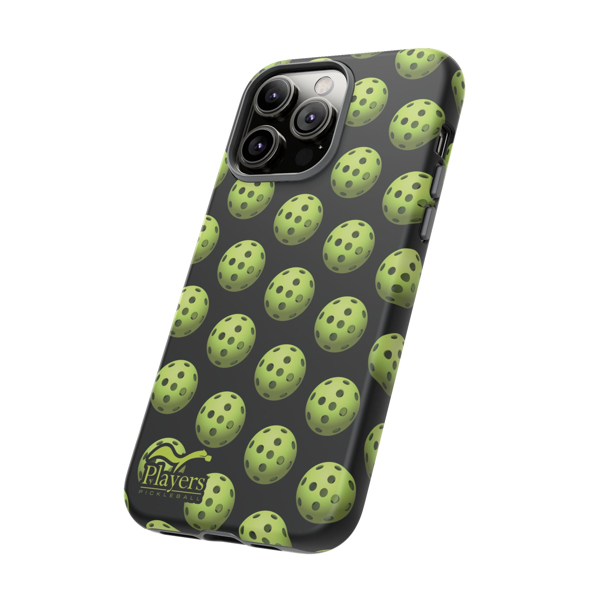 Pickleball Pattern Phone Cover (on Black)