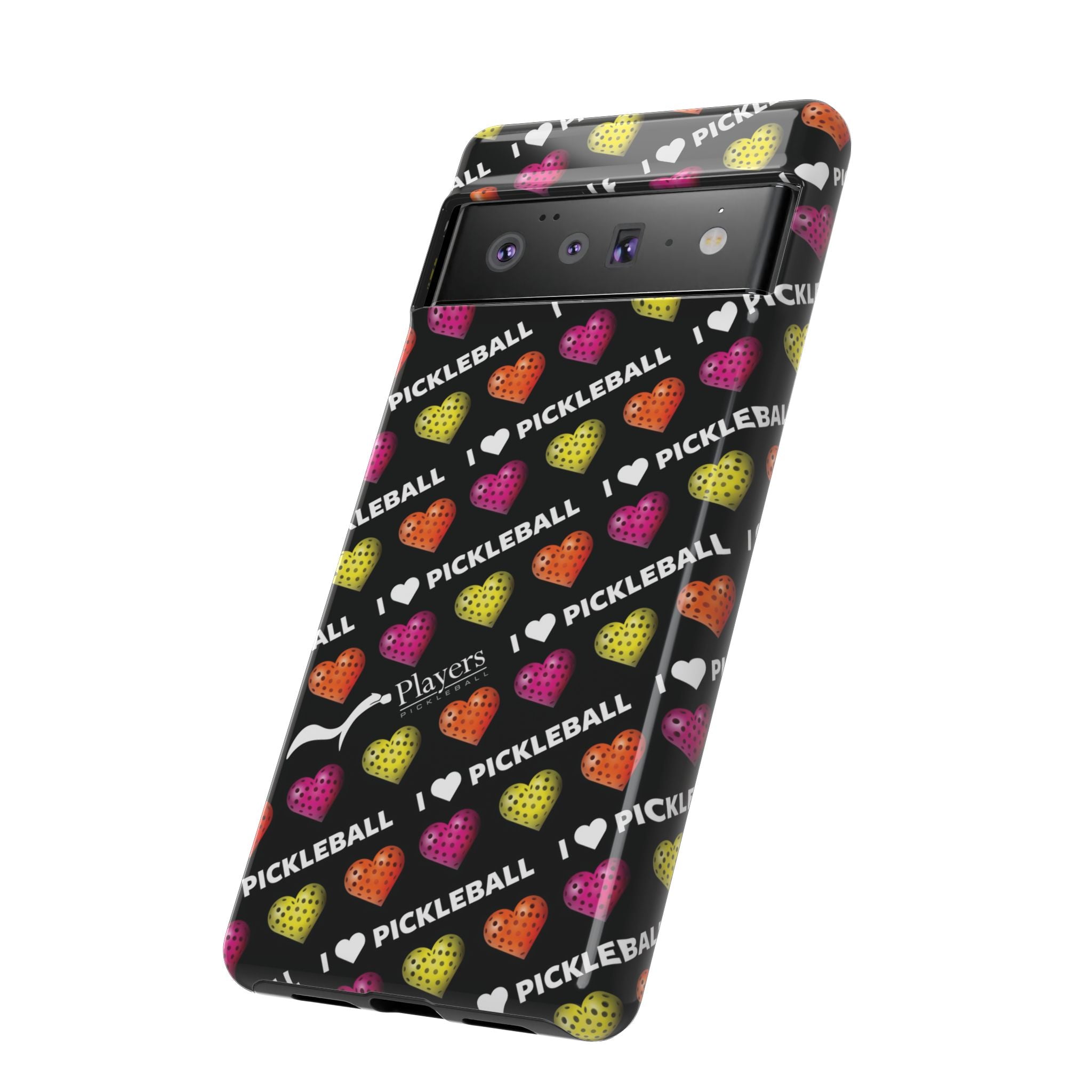 I Heart Pickleball Pattern Phone Cover