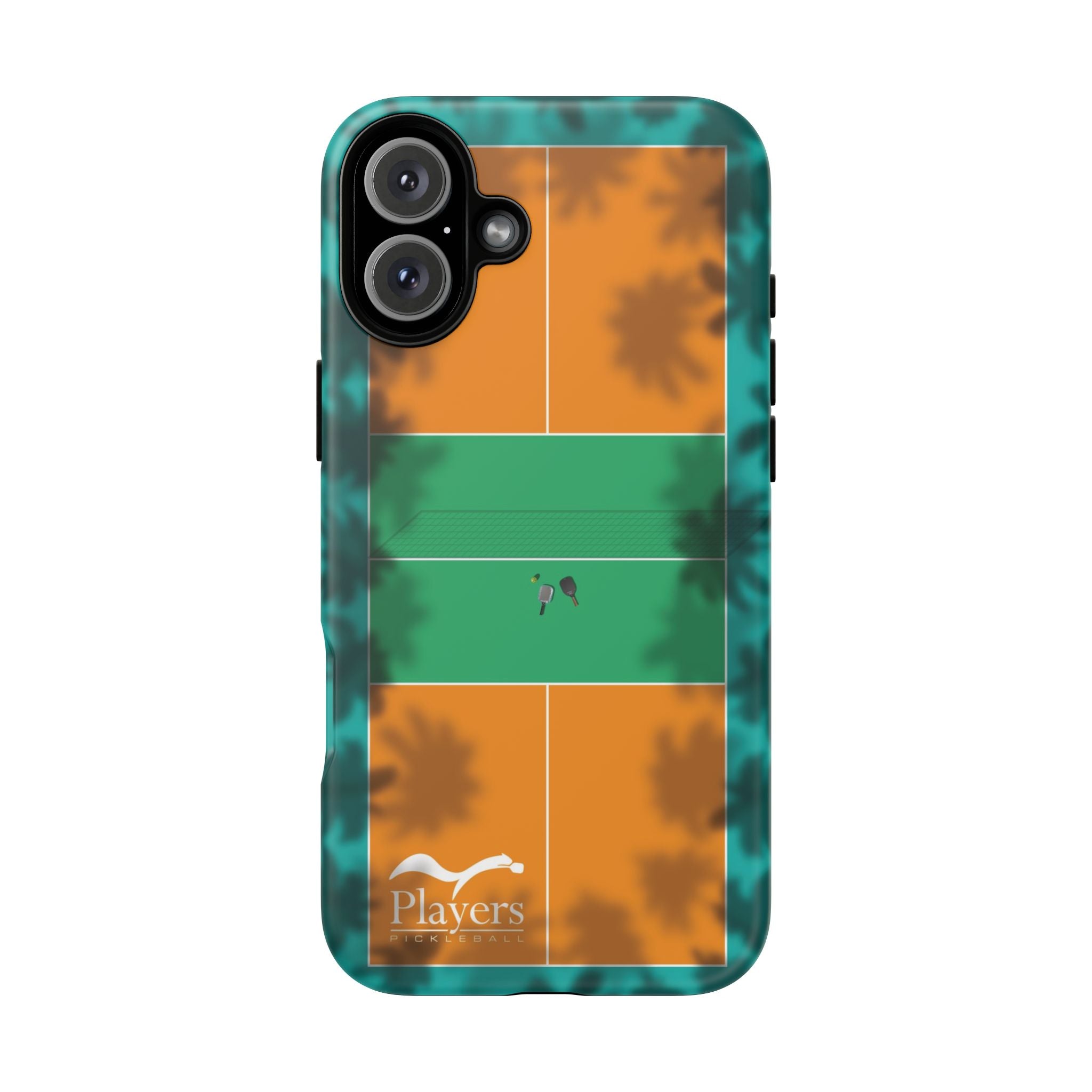 Pickleball Court Phone Cover - Tropical Palm Tree Design