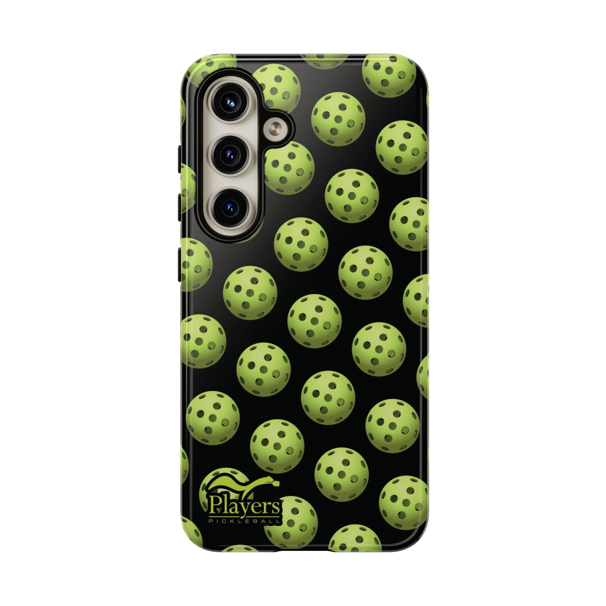 Pickleball Pattern Phone Cover (on Black)