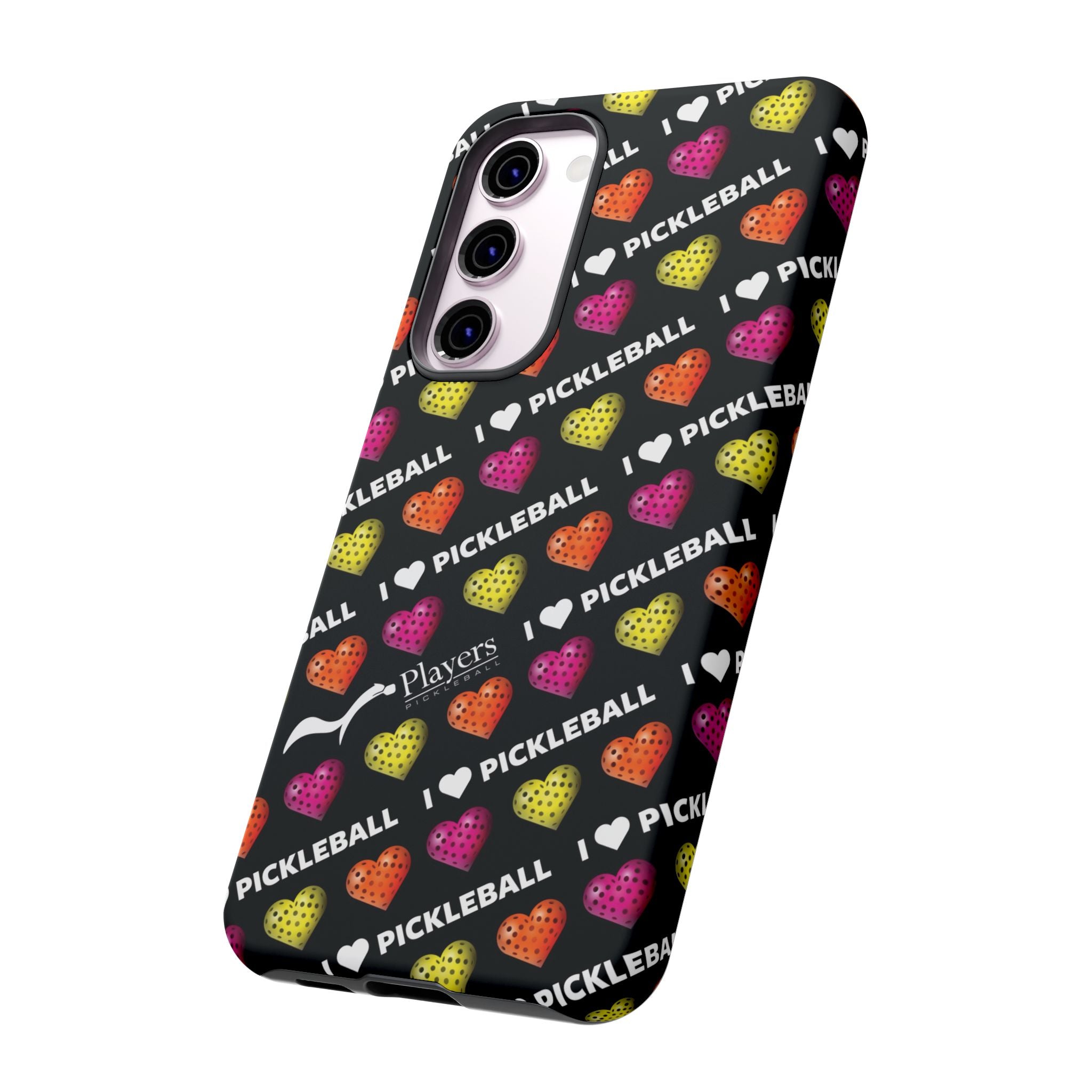 I Heart Pickleball Pattern Phone Cover