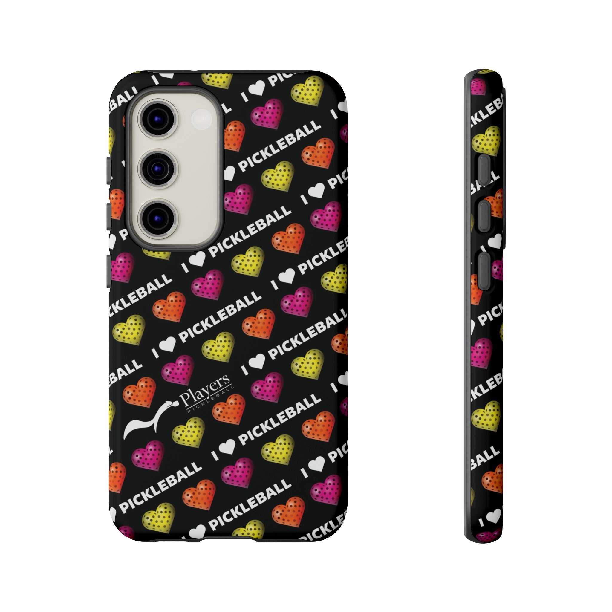 I Heart Pickleball Pattern Phone Cover