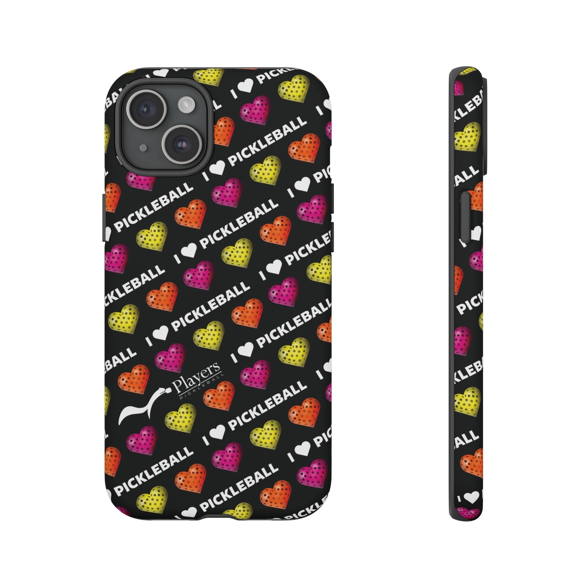 I Heart Pickleball Pattern Phone Cover