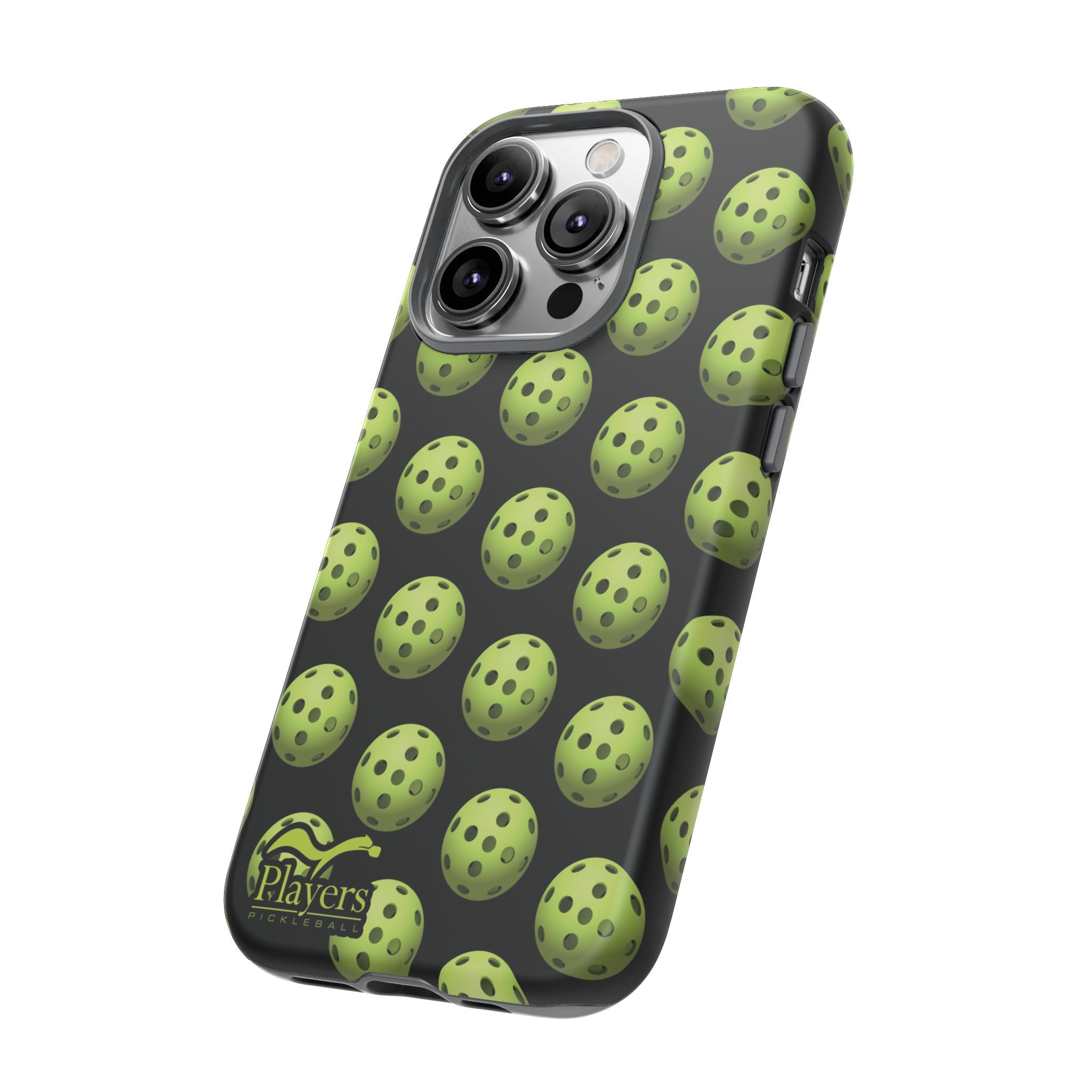 Pickleball Pattern Phone Cover (on Black)