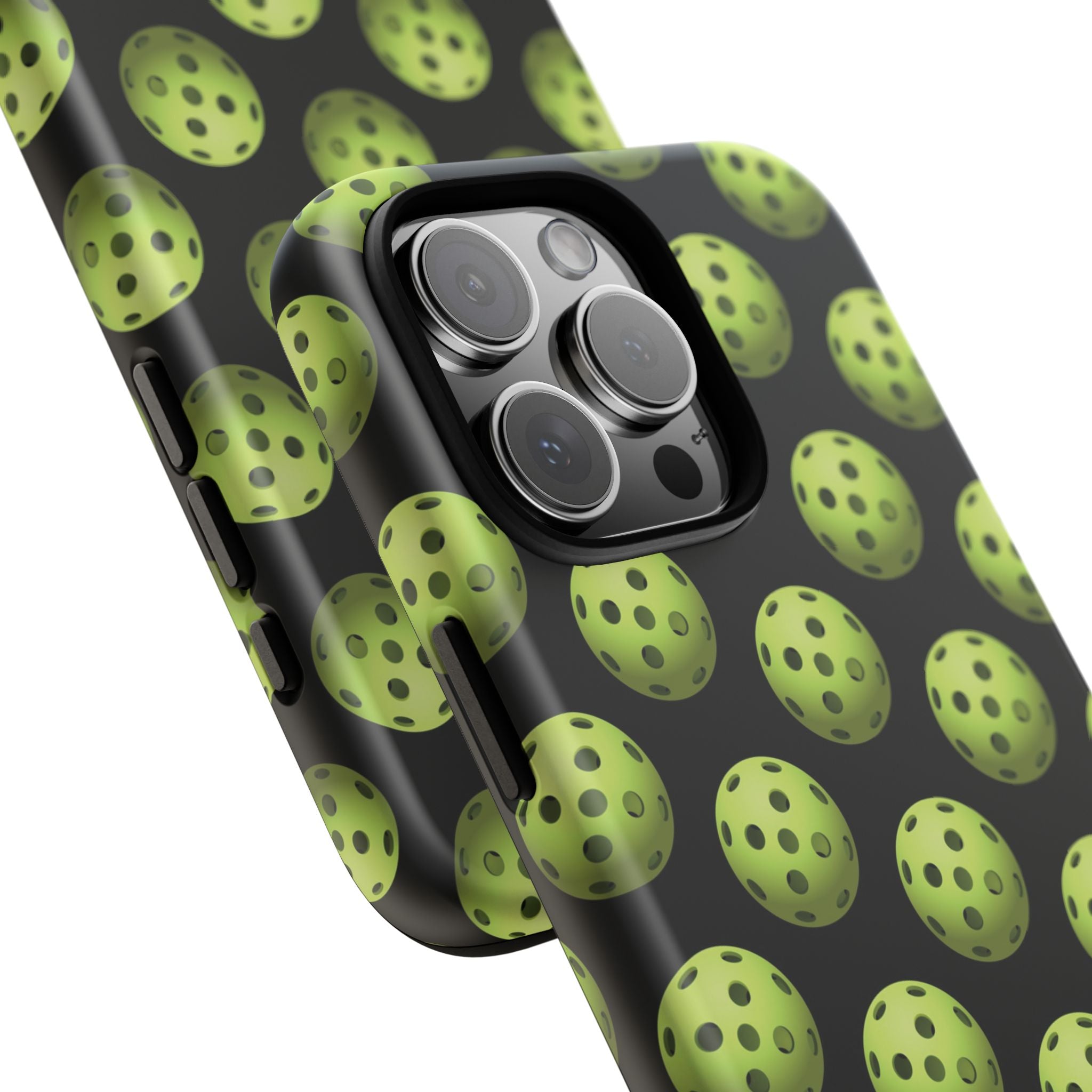 Pickleball Pattern Phone Cover (on Black)