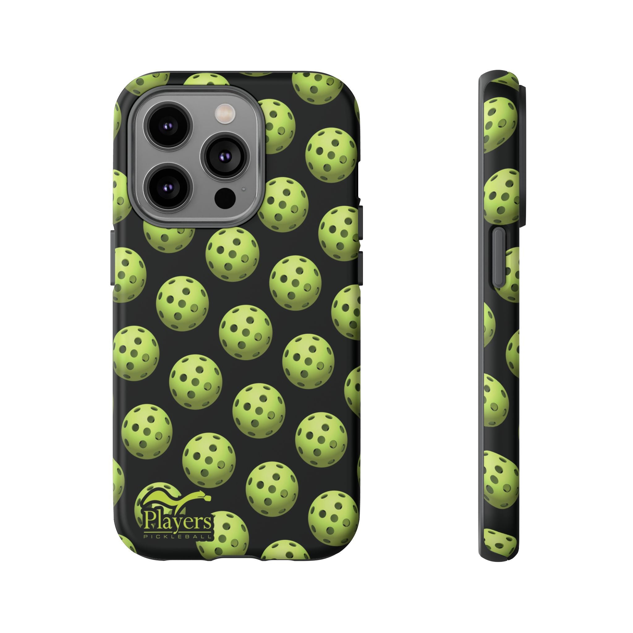 Pickleball Pattern Phone Cover (on Black)