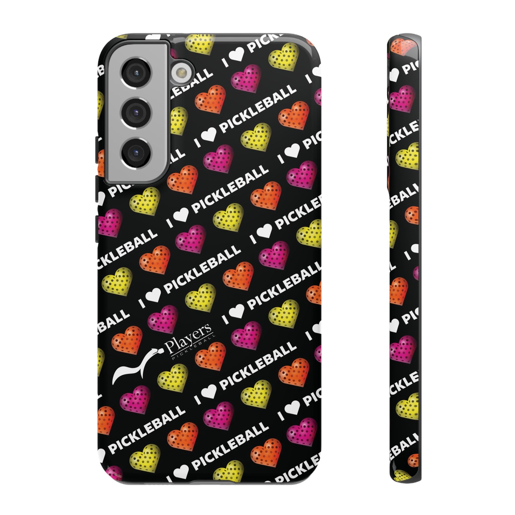 I Heart Pickleball Pattern Phone Cover