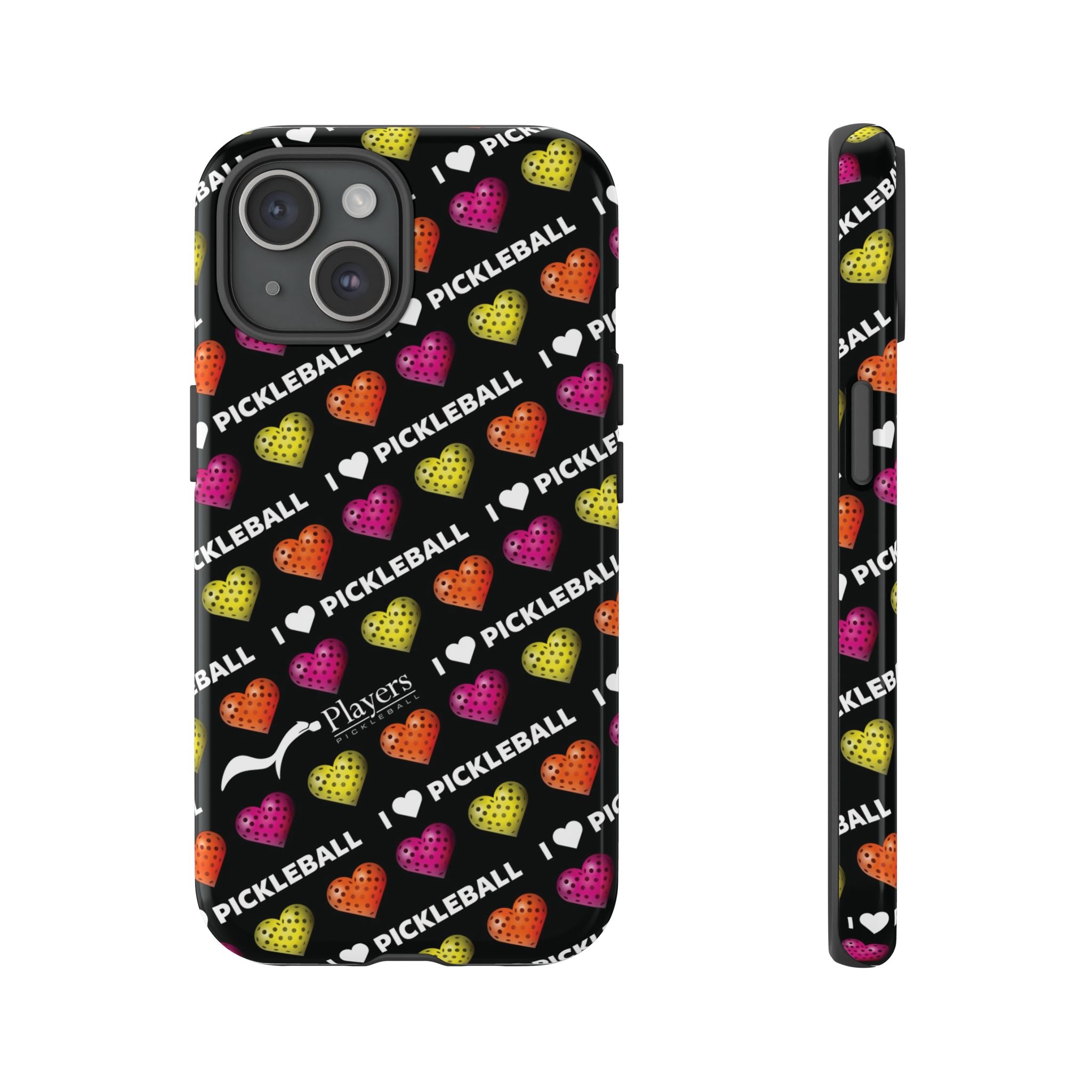 I Heart Pickleball Pattern Phone Cover