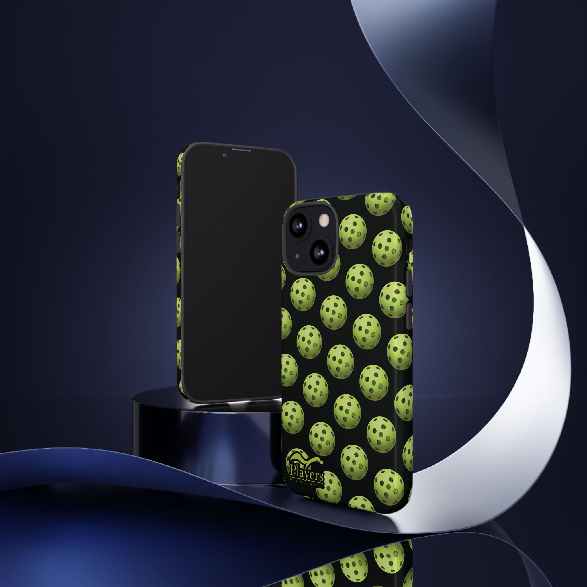 Pickleball Pattern Phone Cover (on Black)