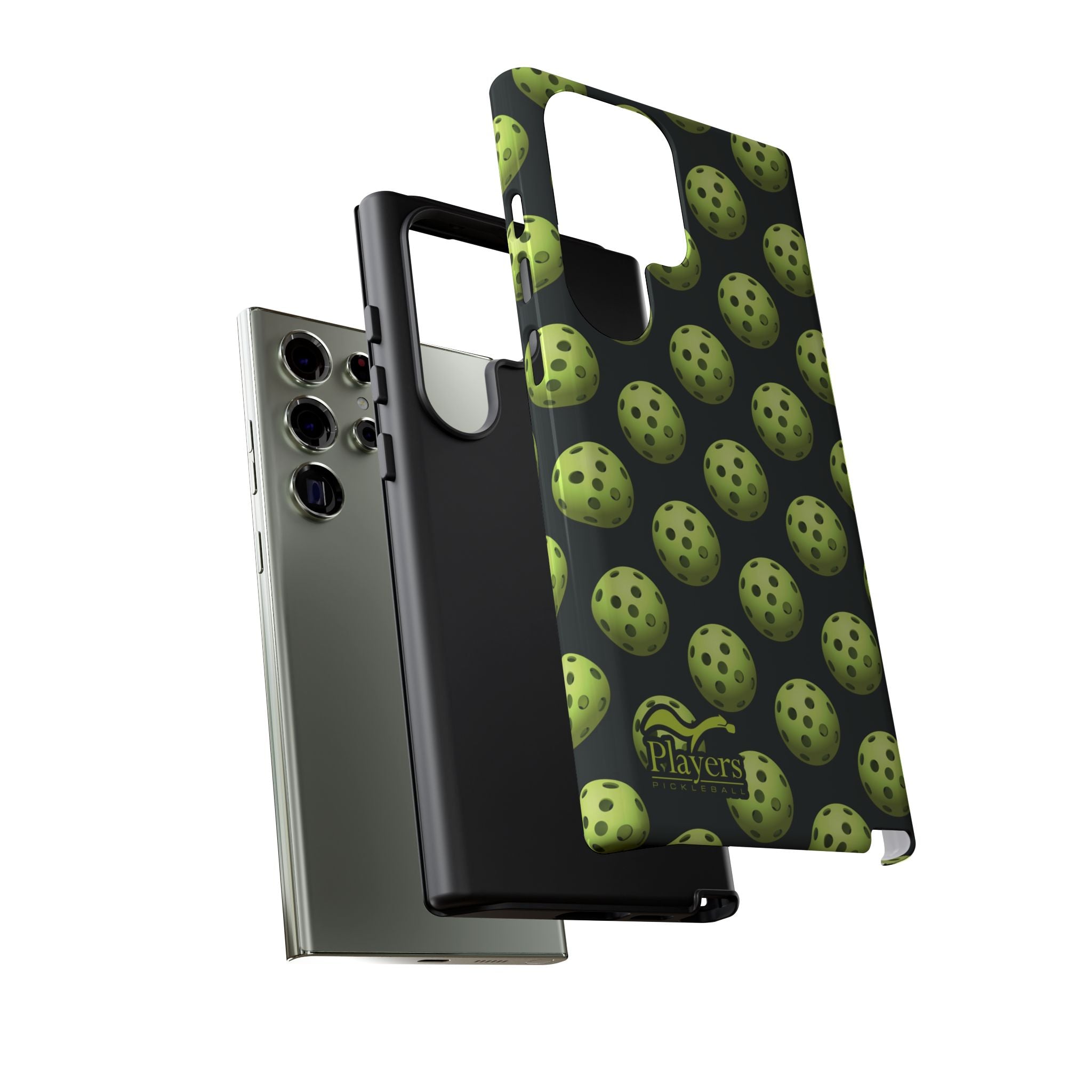 Pickleball Pattern Phone Cover (on Black)