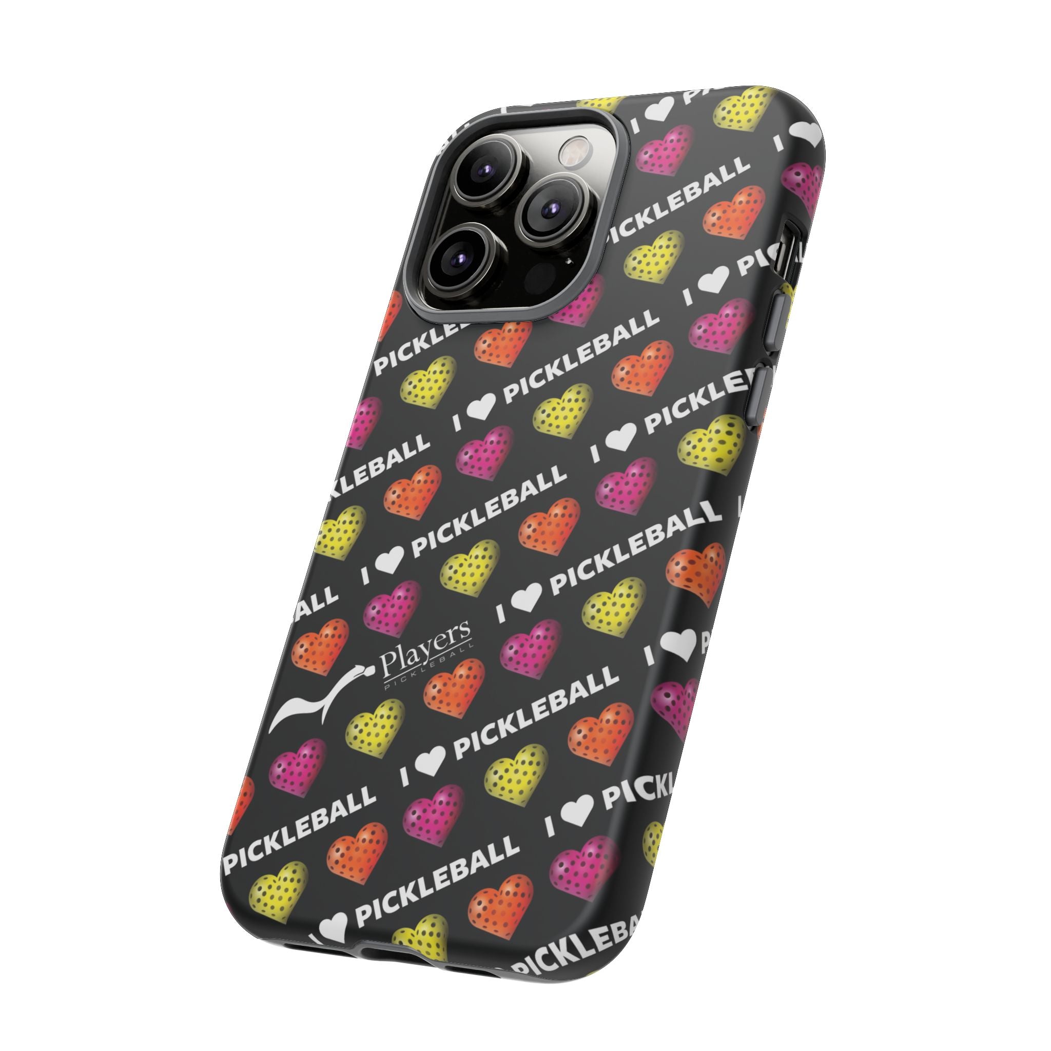 I Heart Pickleball Pattern Phone Cover