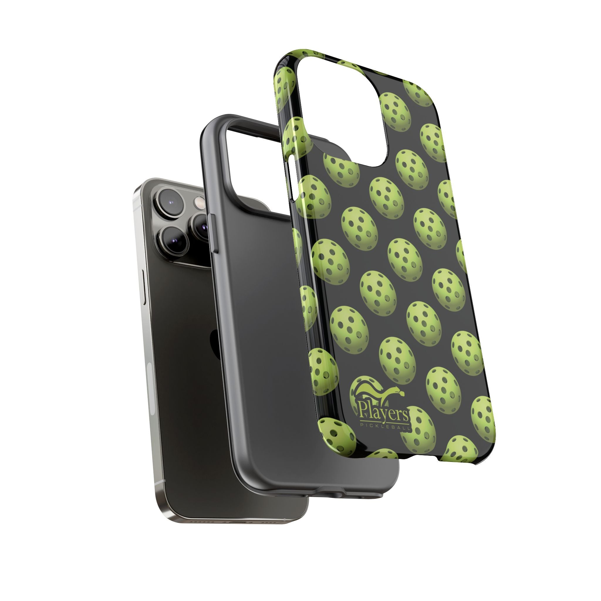 Pickleball Pattern Phone Cover (on Black)