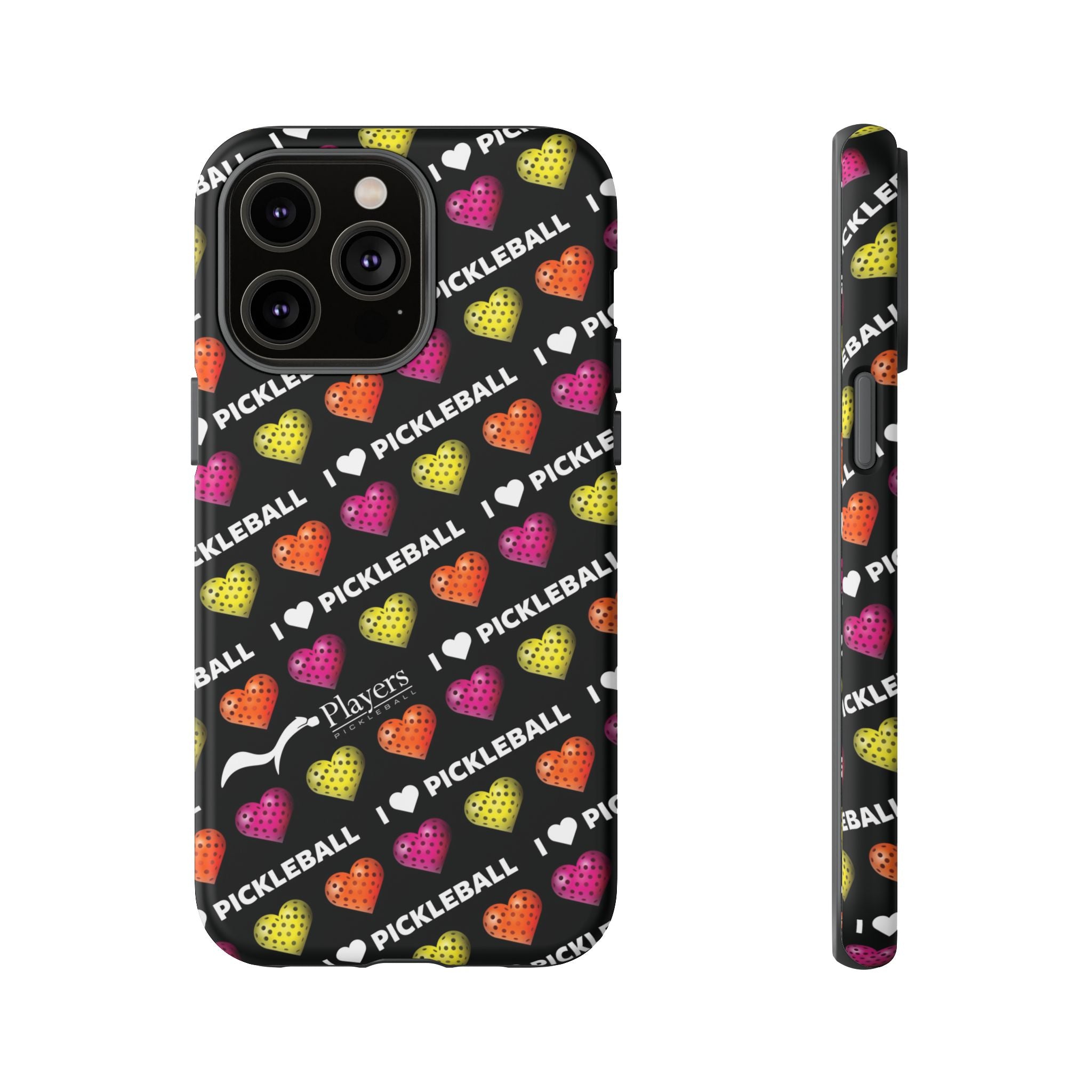 I Heart Pickleball Pattern Phone Cover